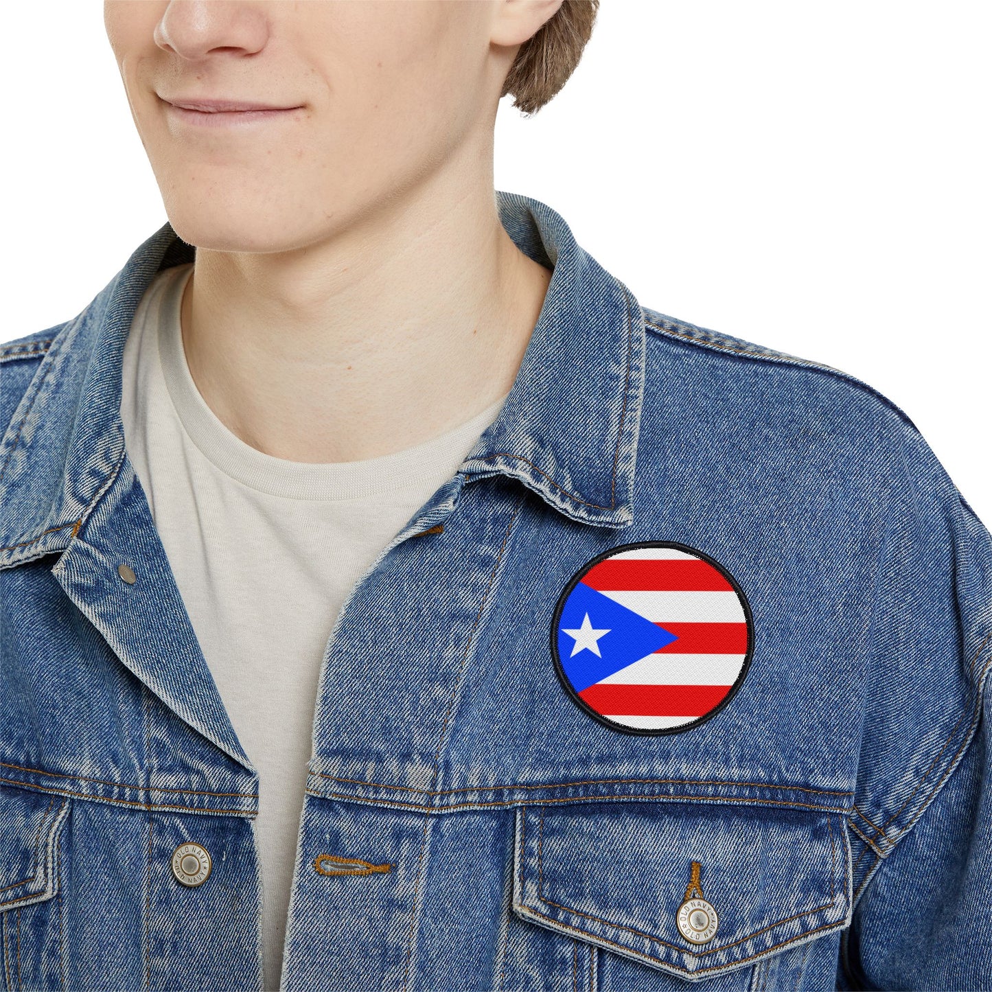 Flag Village Puerto Rico State Flag Embroidery Iron-On Patches