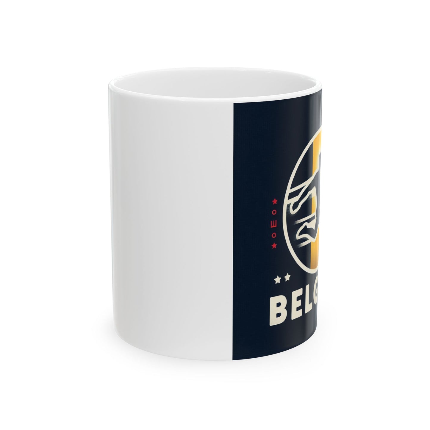Flag Village Belgium Sporting Flag Ceramic Coffee Mug 11oz BEL0008