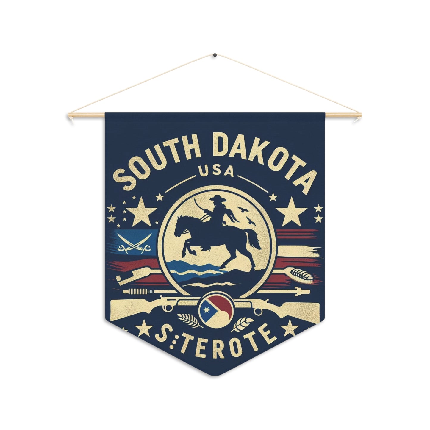 Flag Village South Dakota State Flag Pennant Sporting Home Wall decoration SD0002