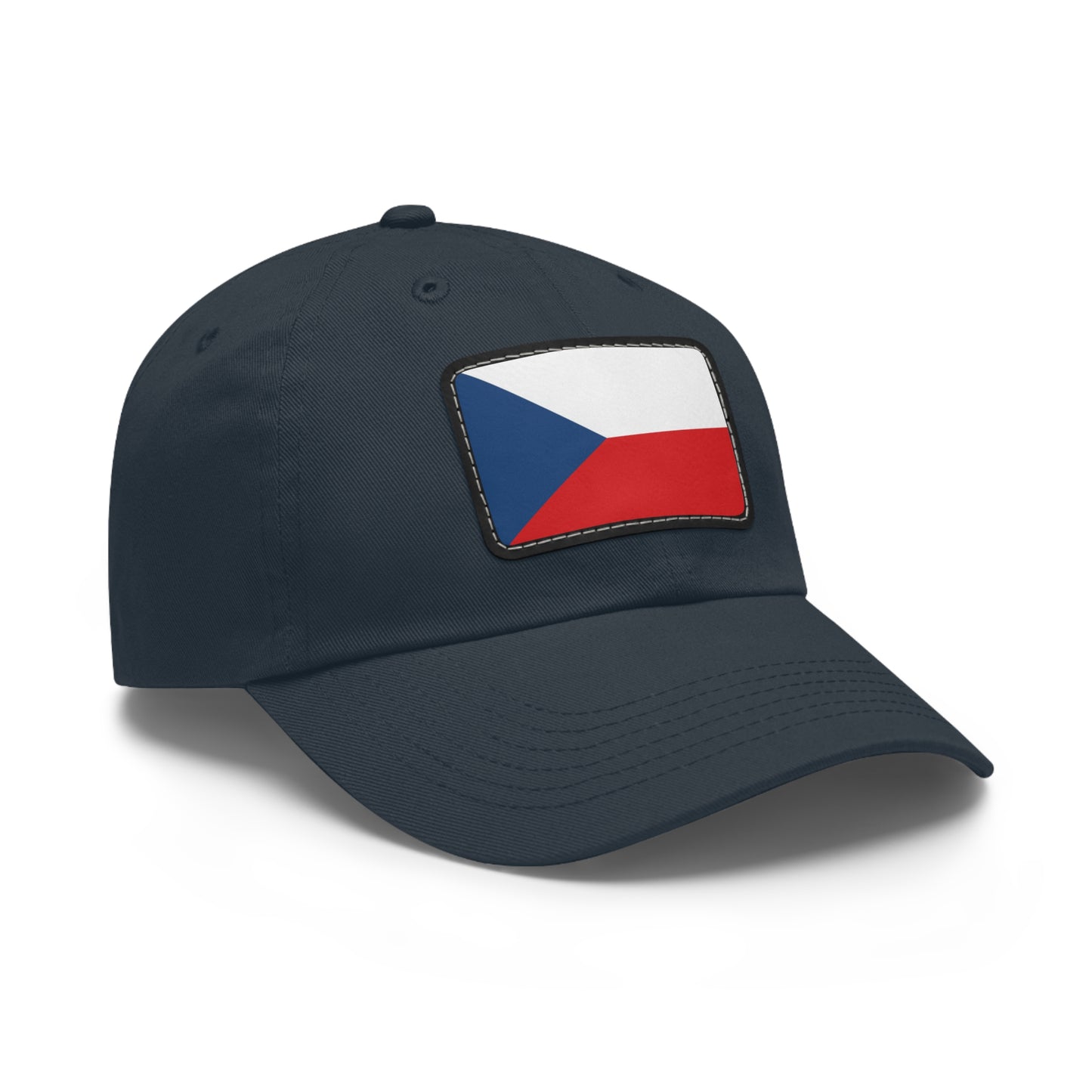 Flag Village Czech Republic Flag Hat Cap with Leather Patch