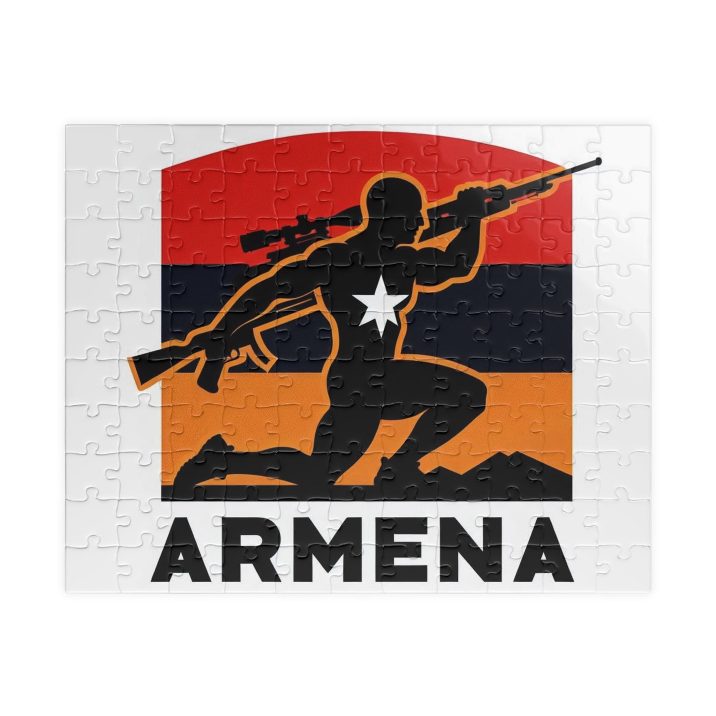 Flag Village Armenia Sporting Flag Puzzle (110, 252, 520, 1014-piece) ARM0006