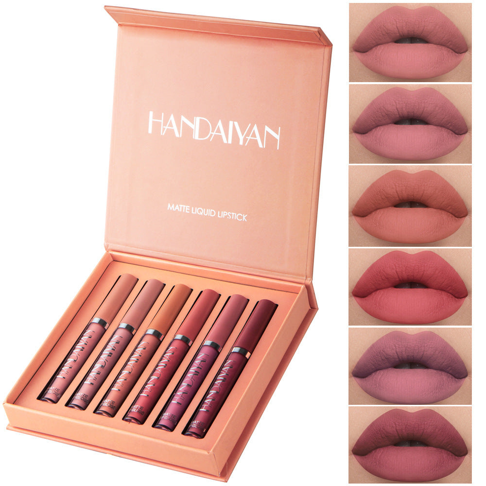 Flag Village Non-sticky cup matte liquid lipstick set gift box