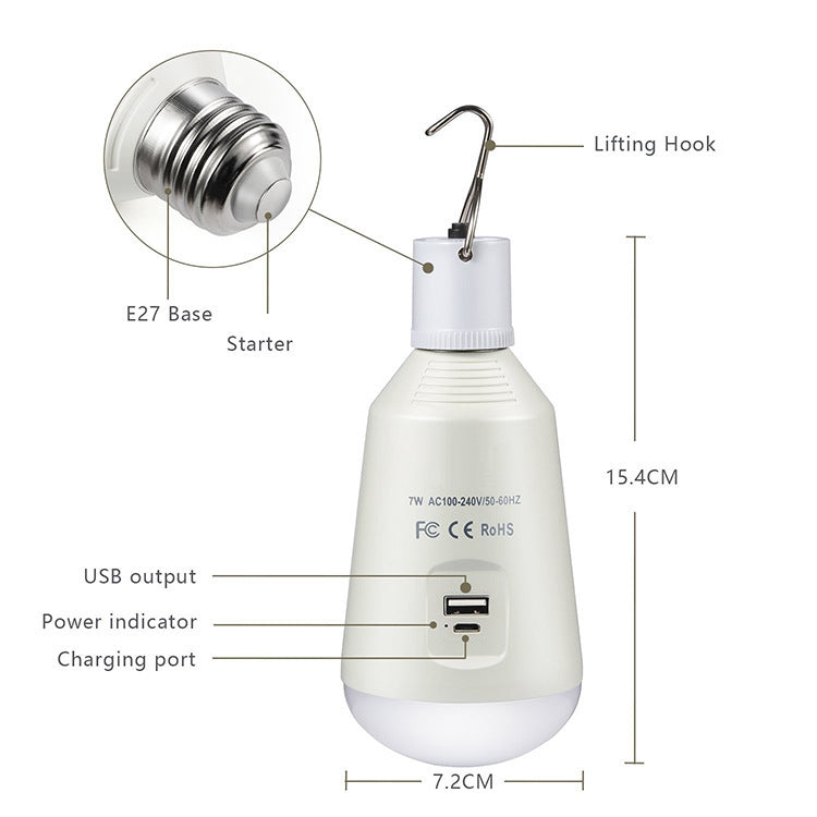 Flag Village Mini Portable Led Portable Hook Lamp, Outdoor Camping Tent, Camping Multifunctional Lighting Bulb