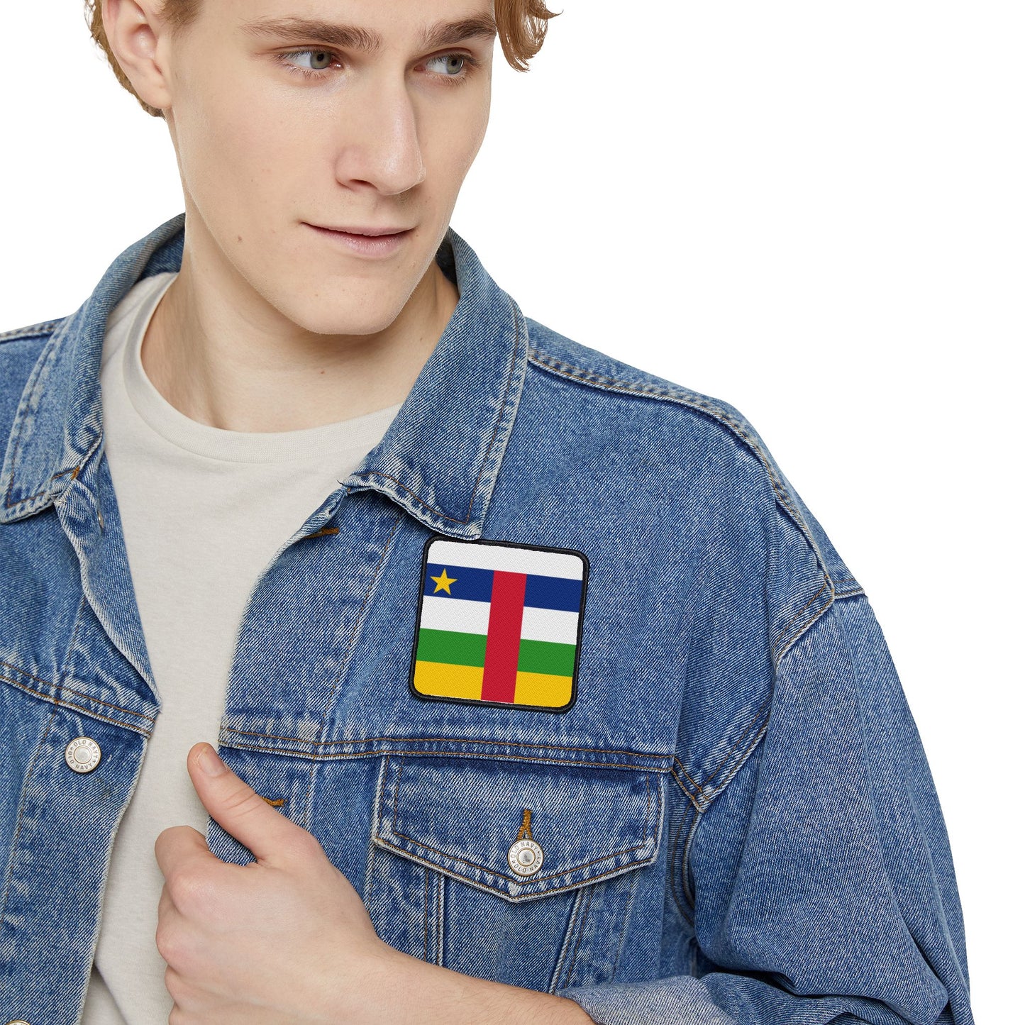 Flag Village Central African Republic Flag Embroidery Iron-On Patches