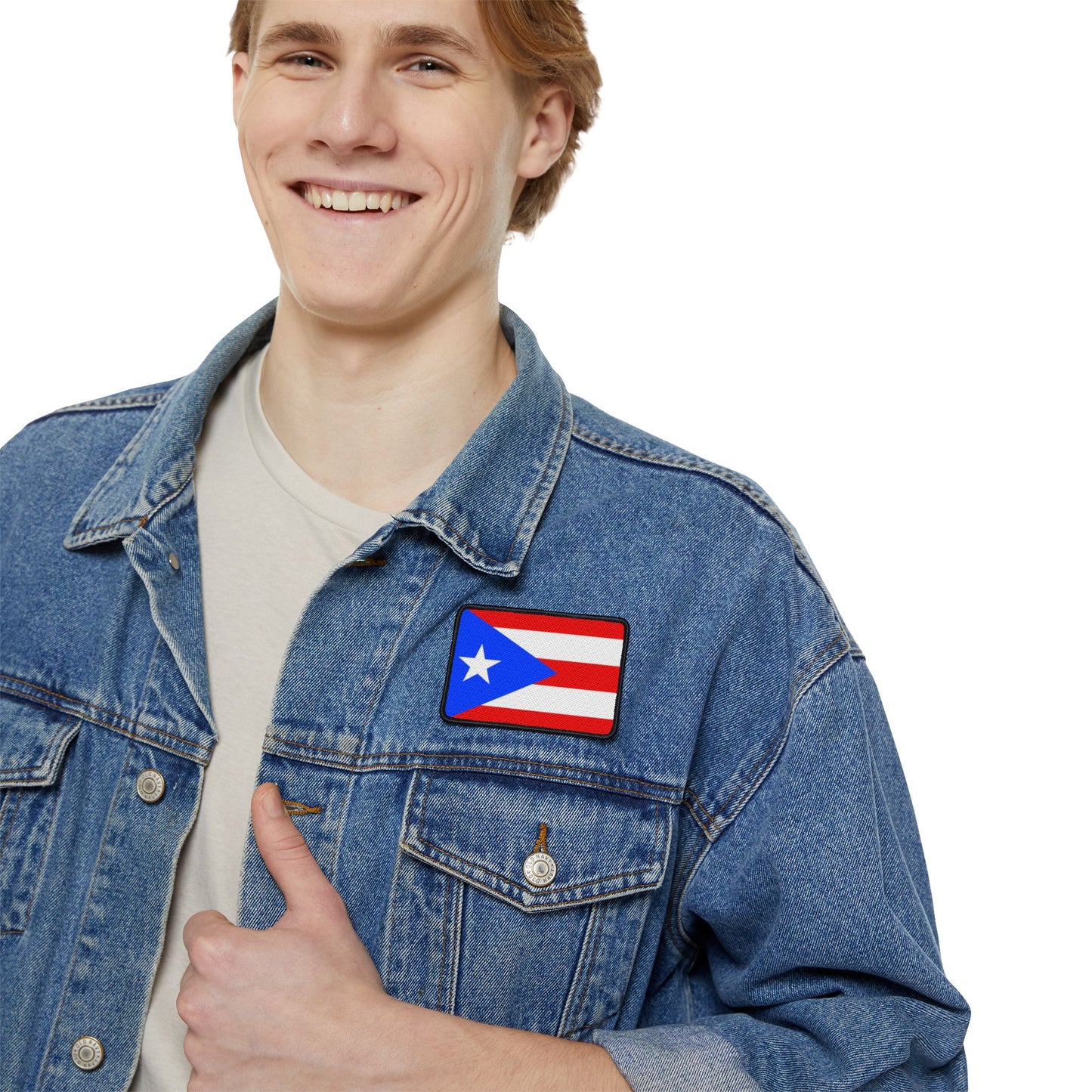 Flag Village Puerto Rico State Flag Embroidery Iron-On Patches
