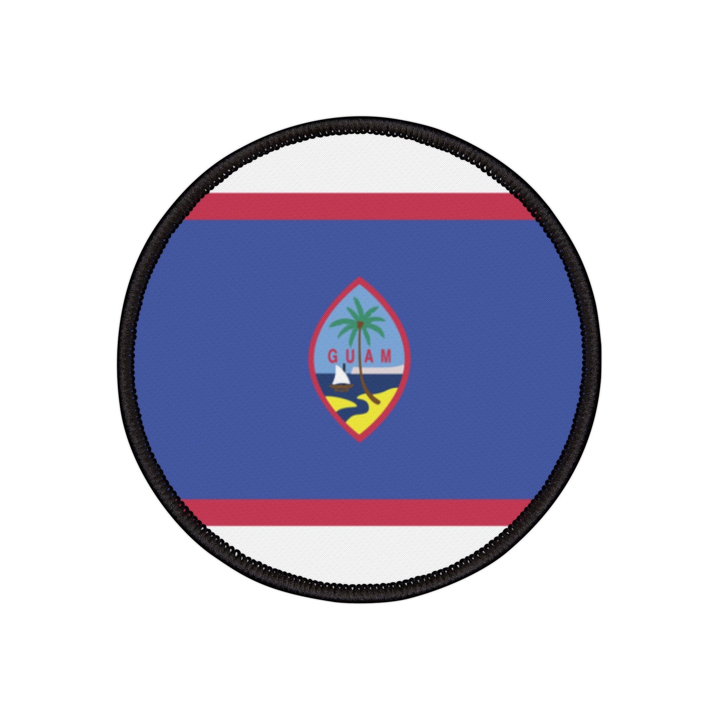Flag Village Guam Flag Embroidery Iron-On Patches