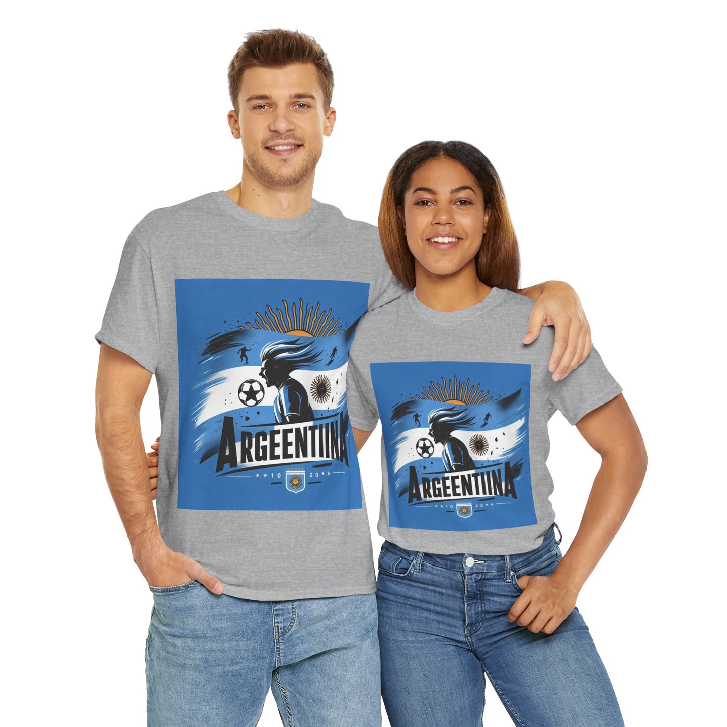 Flag Village Argentina Sporting Flag T-SHIRT Heavy Cotton Tee ARG0006