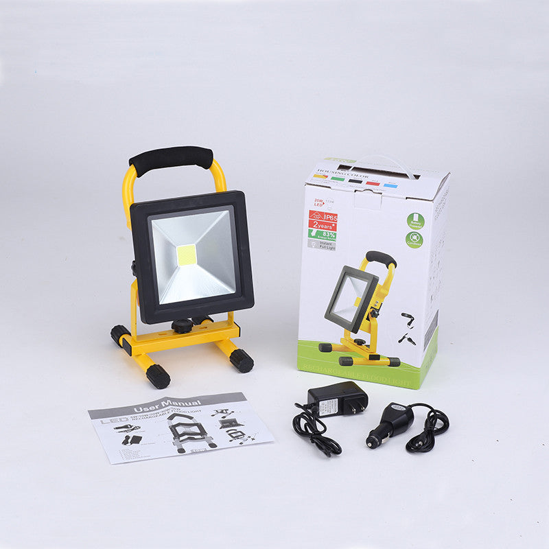 Flag Village Ultrathin rechargeable led flood light 10W waterproof IP65 portable Spotlight Outdoor Floodlight lamp camping light