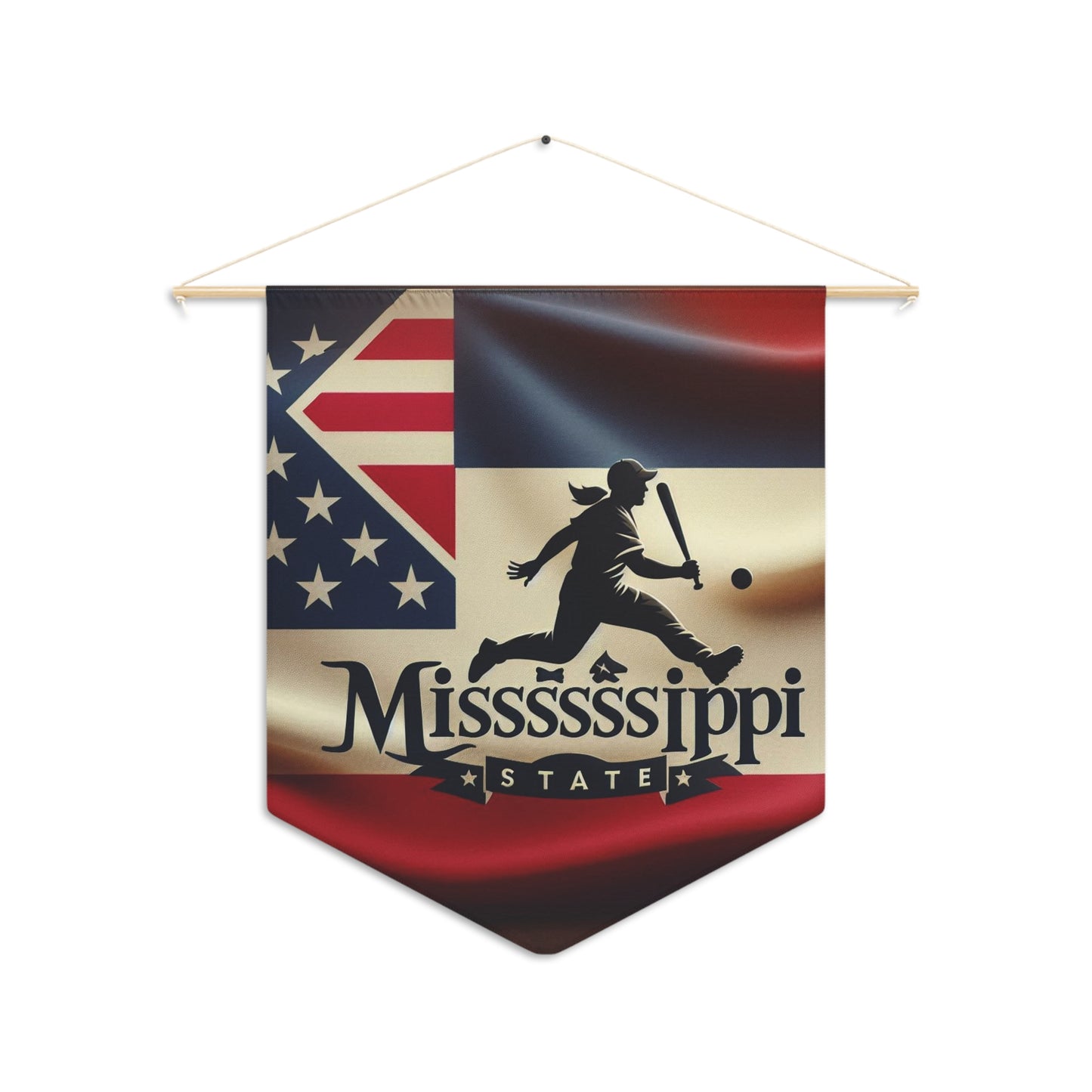 Flag Village Mississippi State Flag Pennant Sporting Home Wall decoration MS0001