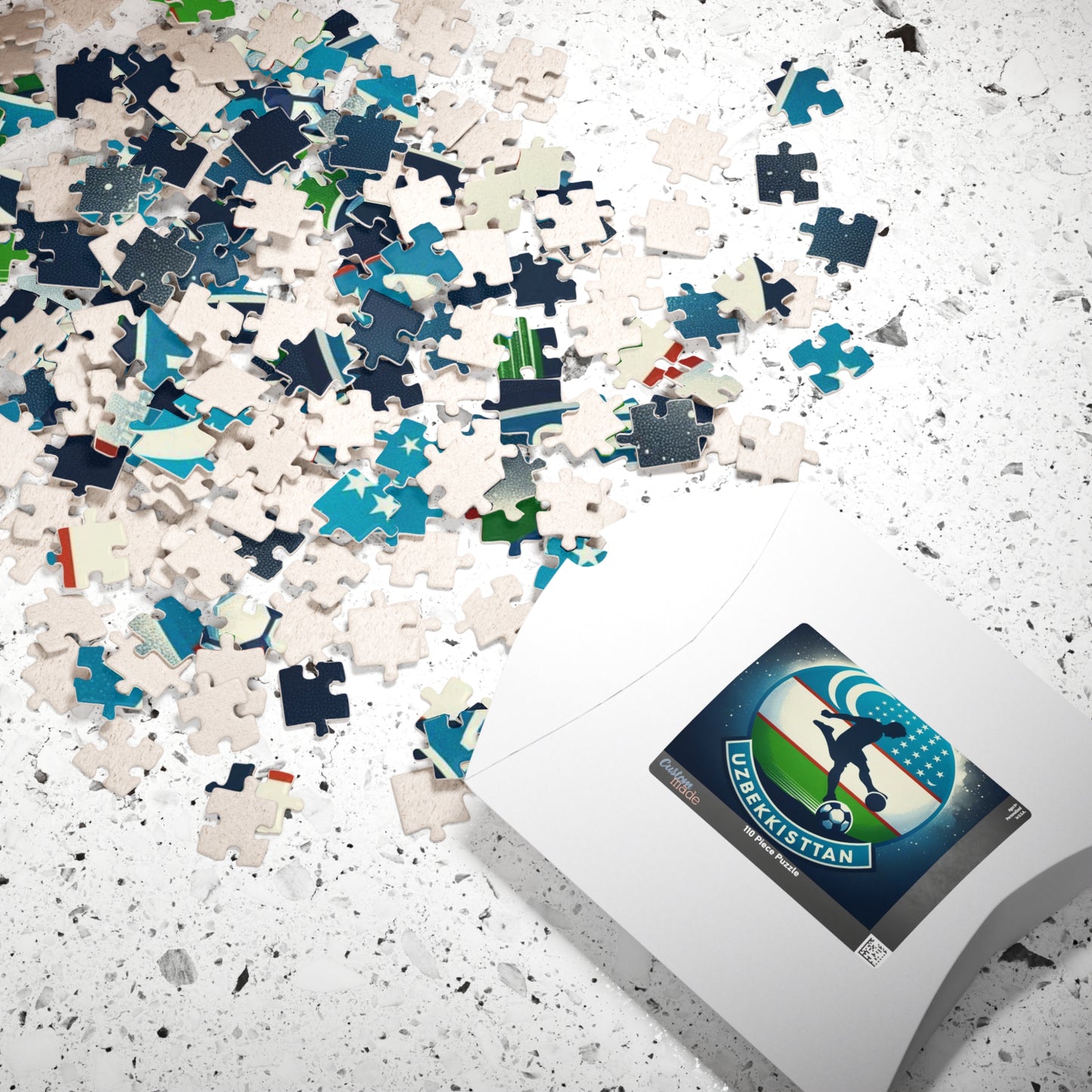 Flag Village Uzbekistan Sporting Flag Puzzle (110, 252, 520, 1014-piece) UZB0001