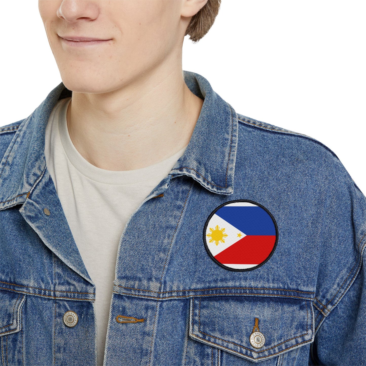 Flag Village Philippines Flag Embroidery Iron-On Patches