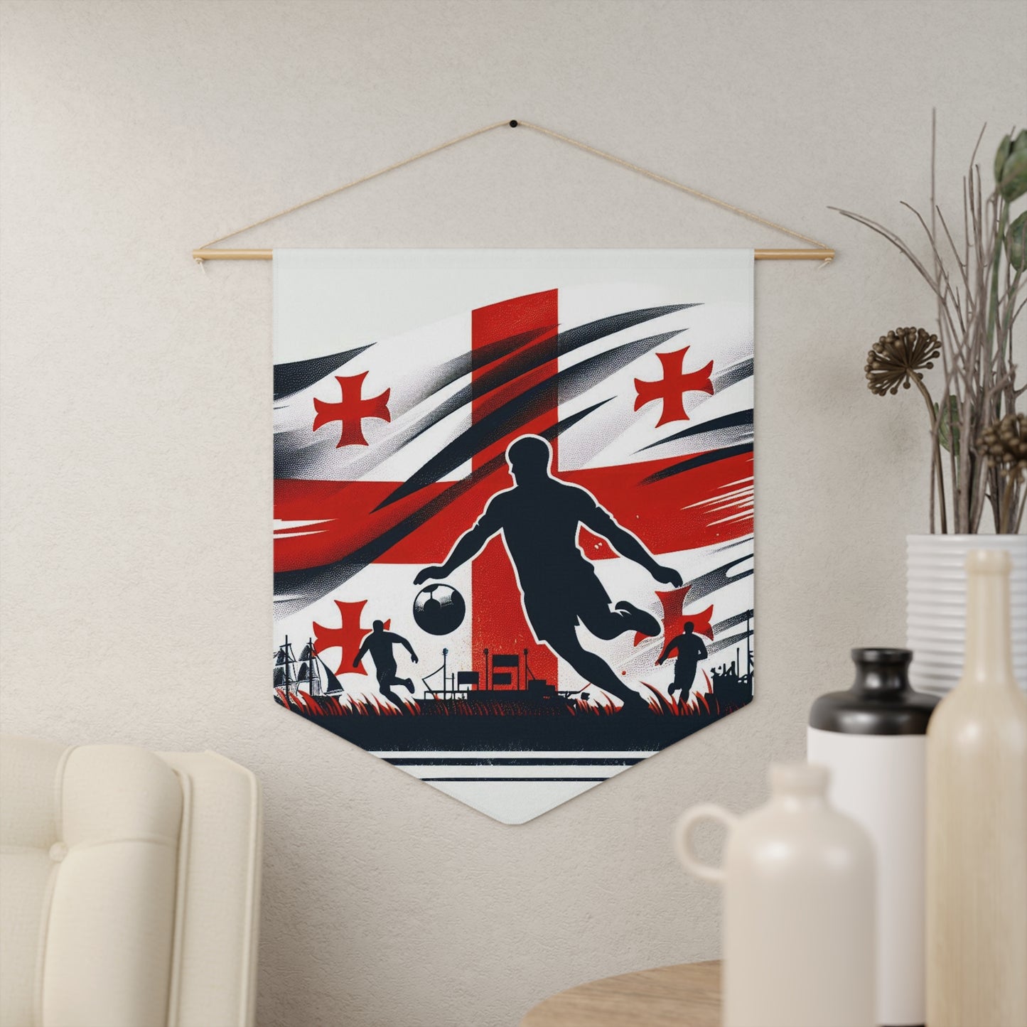 Flag Village Georgia Flag Pennant Sporting Home Wall decoration GEO0001