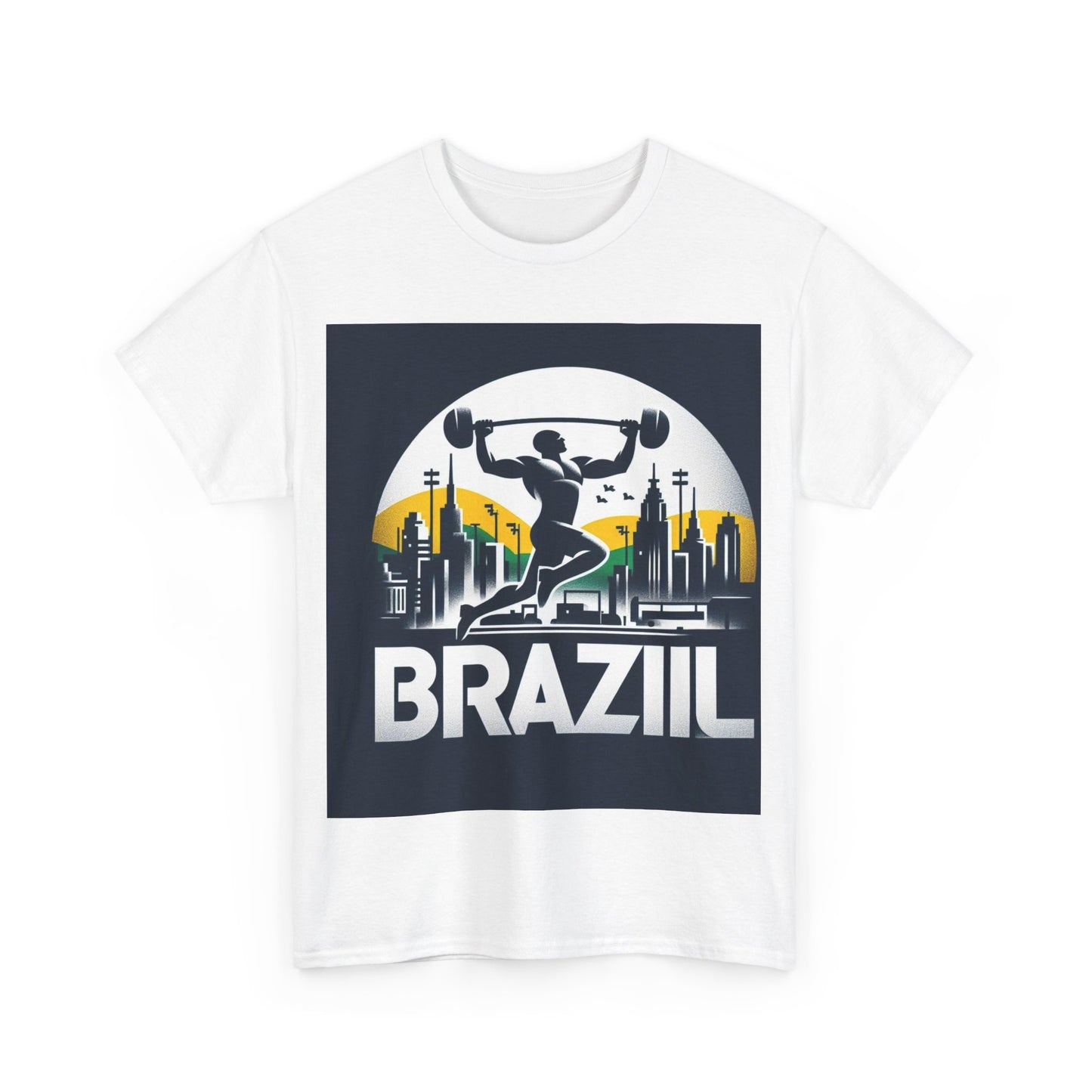 Flag Village Brazil Sporting Flag T-SHIRT Heavy Cotton Tee BRA0003