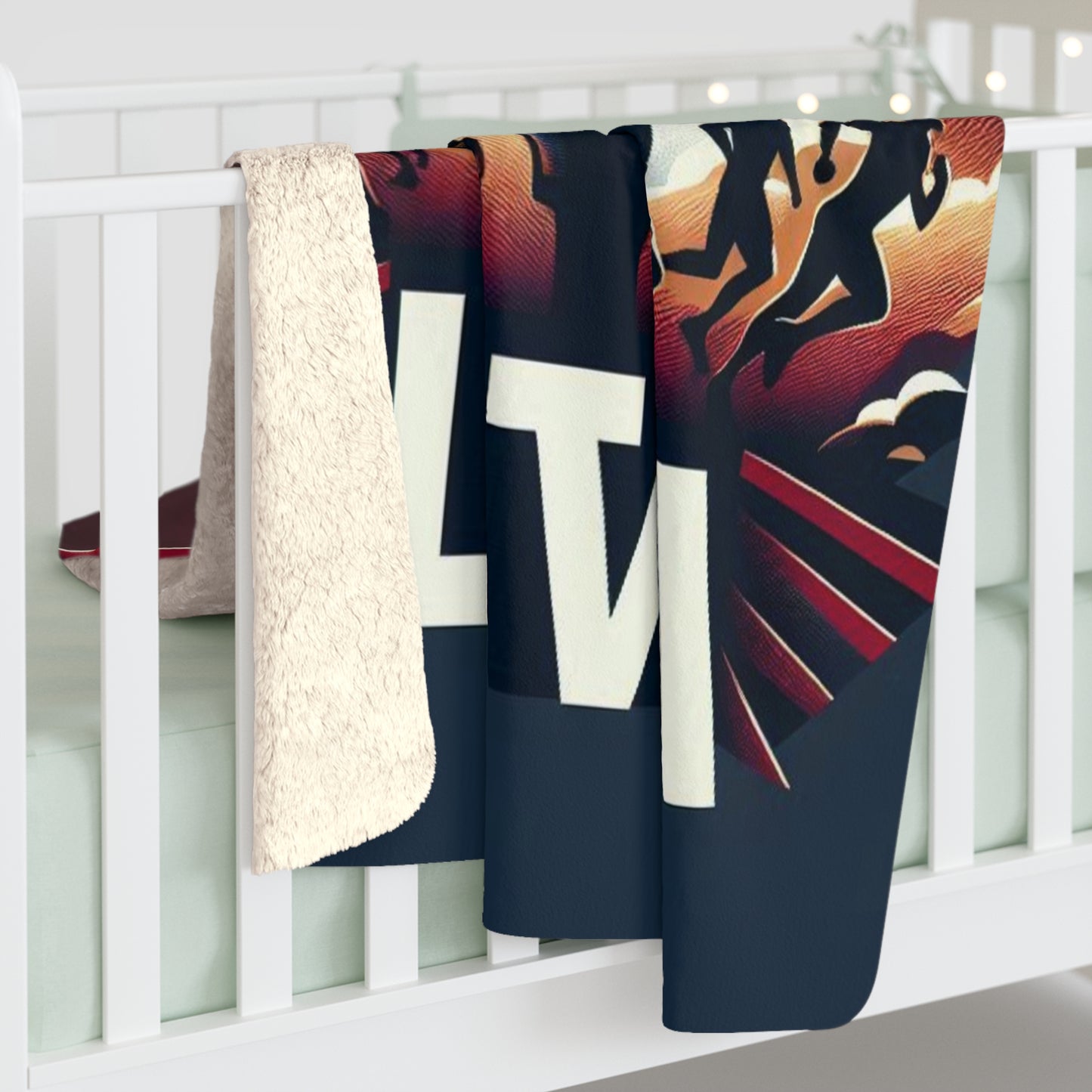 Flag Village Latvia Sporting Flag Sherpa Fleece Blanket LVA0003