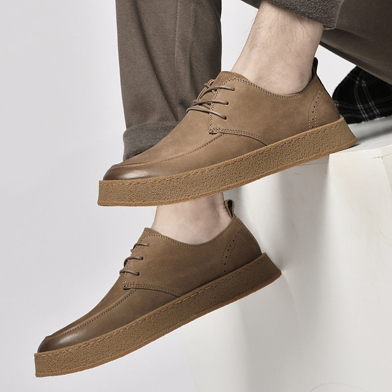 Flag Village Men's Outdoor Cowhide Casual Sneakers