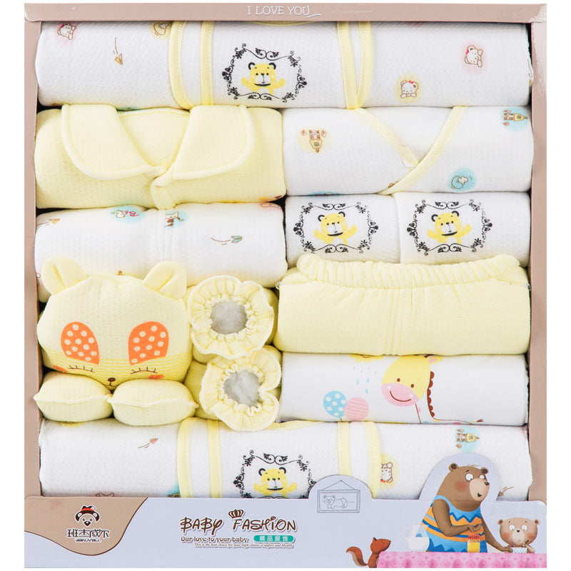 Flag Village 18 Piece Cotton Newborn Clothes Gift Box Set