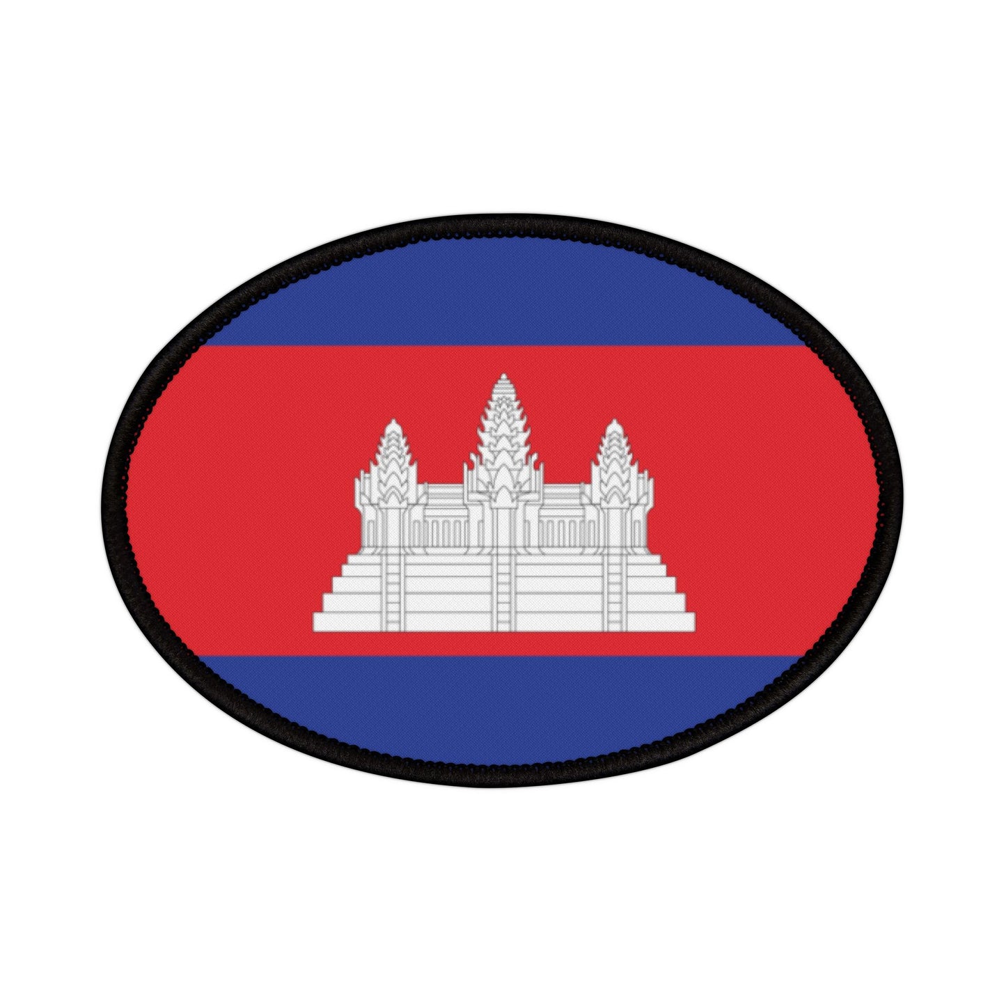 Flag Village Cambodia Flag Embroidery Iron-On Patches