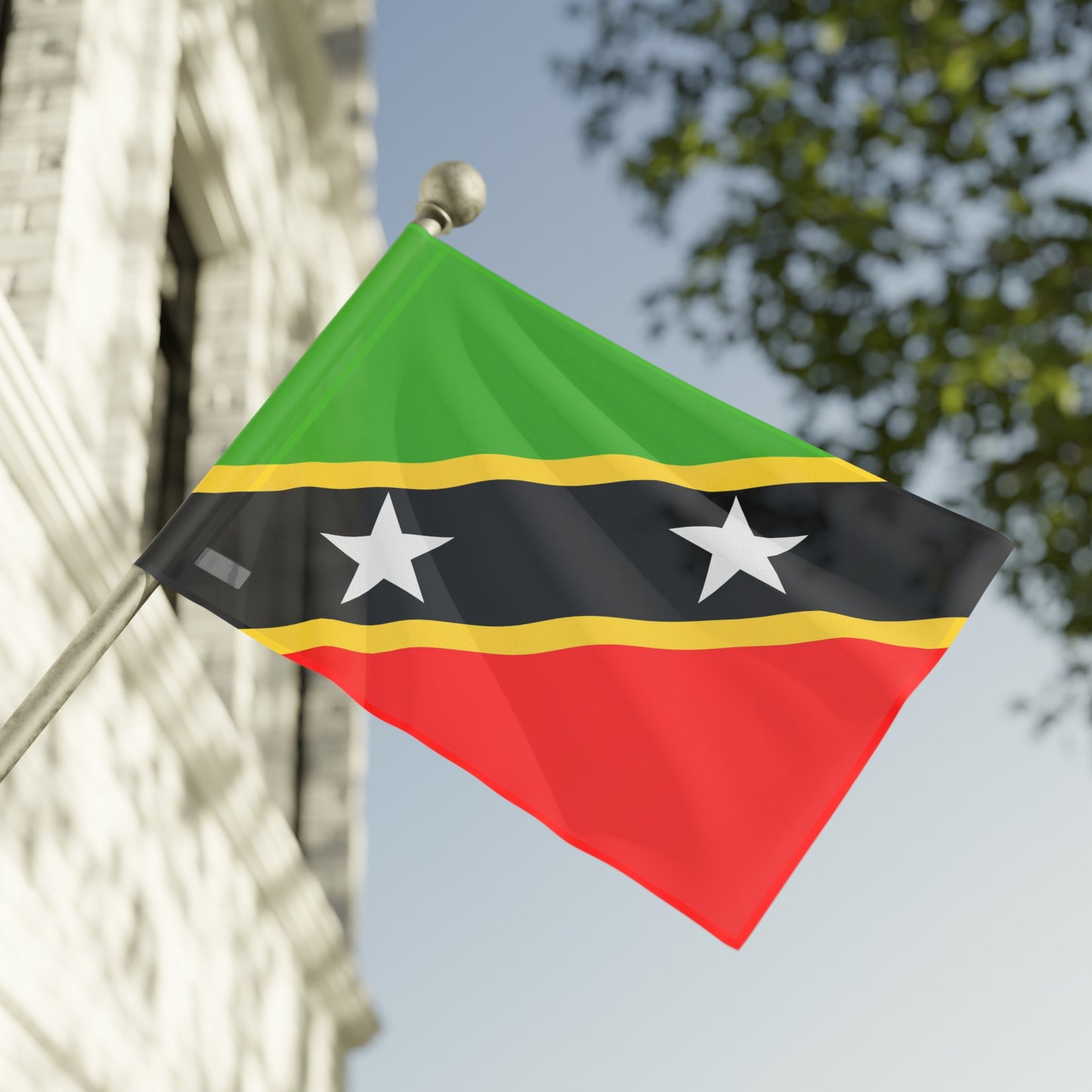 Flag Village Saint Kitts And Nevis Flag 18" x 12" / 36" x 24" / 60" x 36"