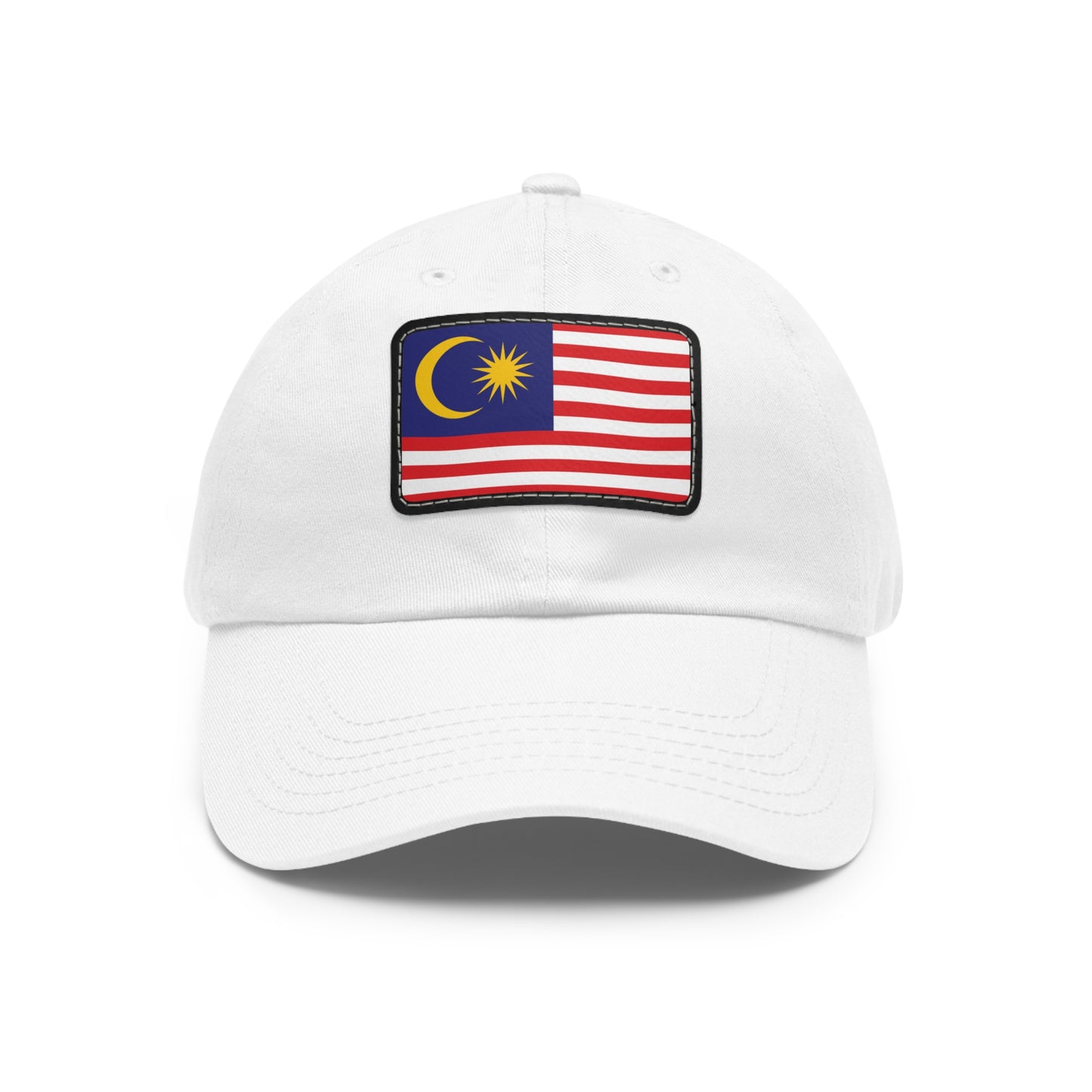 Flag Village Malaysia Flag Hat Cap with Leather Patch