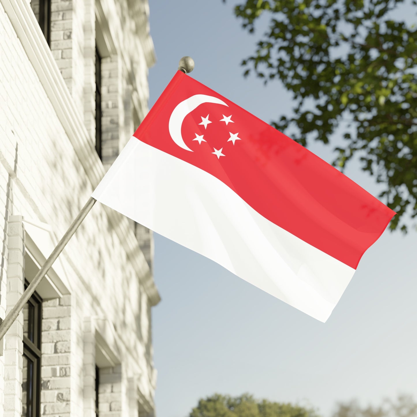 Flag Village Singapore Flag 18" x 12" / 36" x 24" / 60" x 36"
