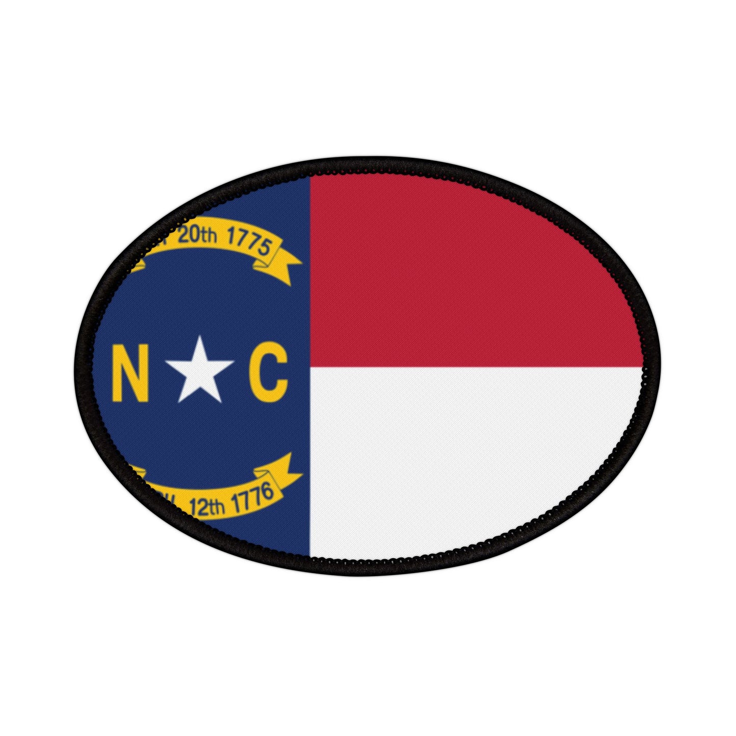 Flag Village North Carolina State Flag Embroidery Iron-On Patches