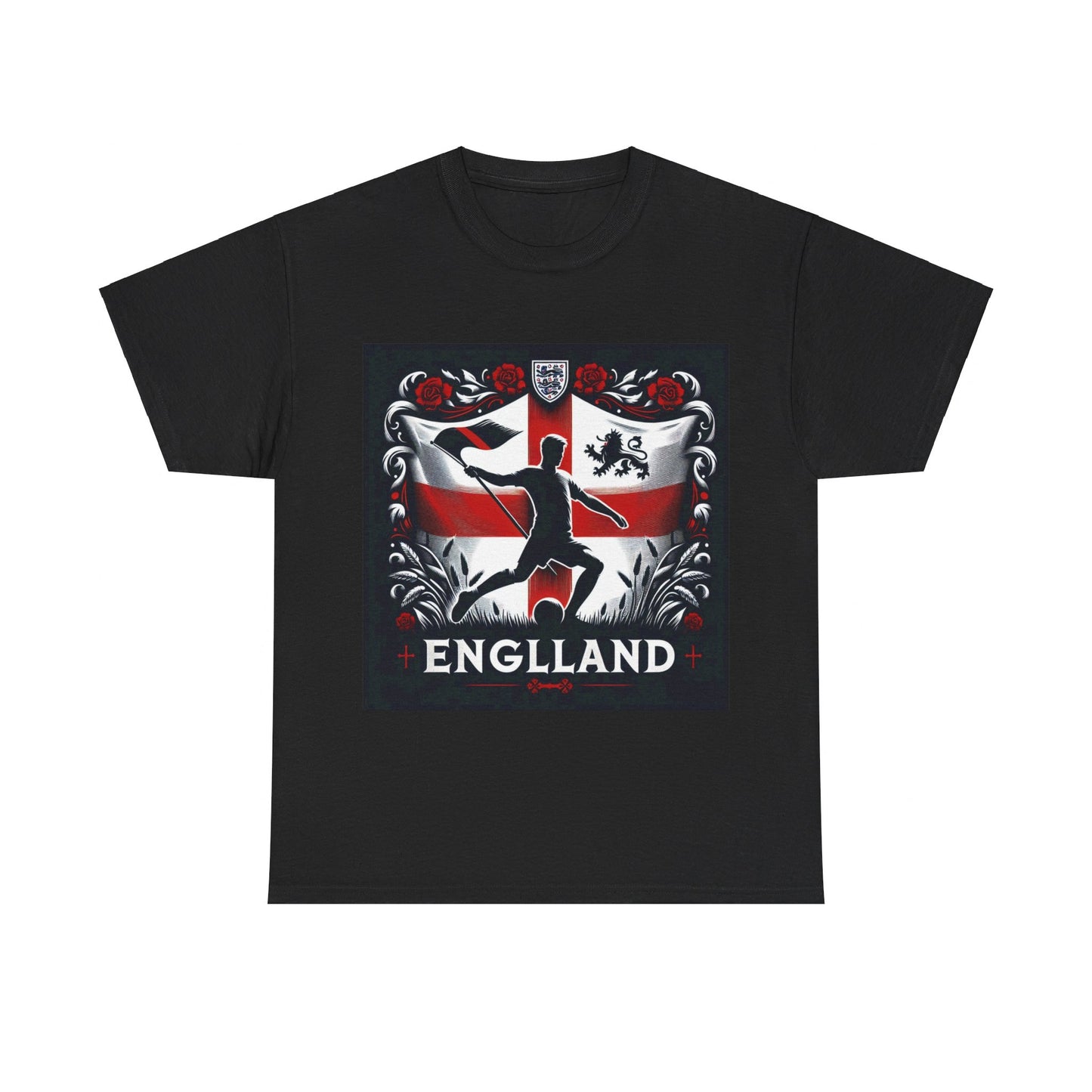Flag Village England Sporting Flag T-SHIRT Heavy Cotton Tee GBR0012