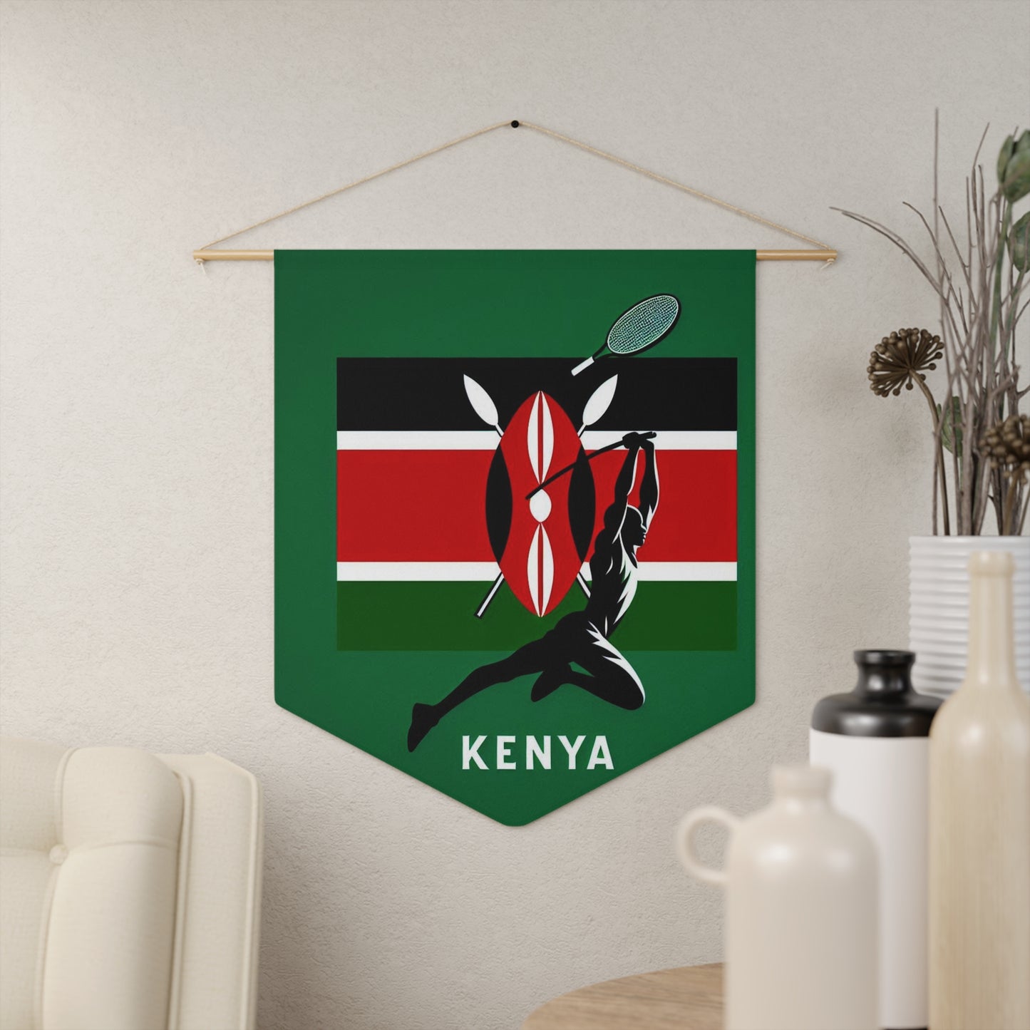Flag Village KENYA Flag Pennant Sporting Home Wall decoration KEN0001