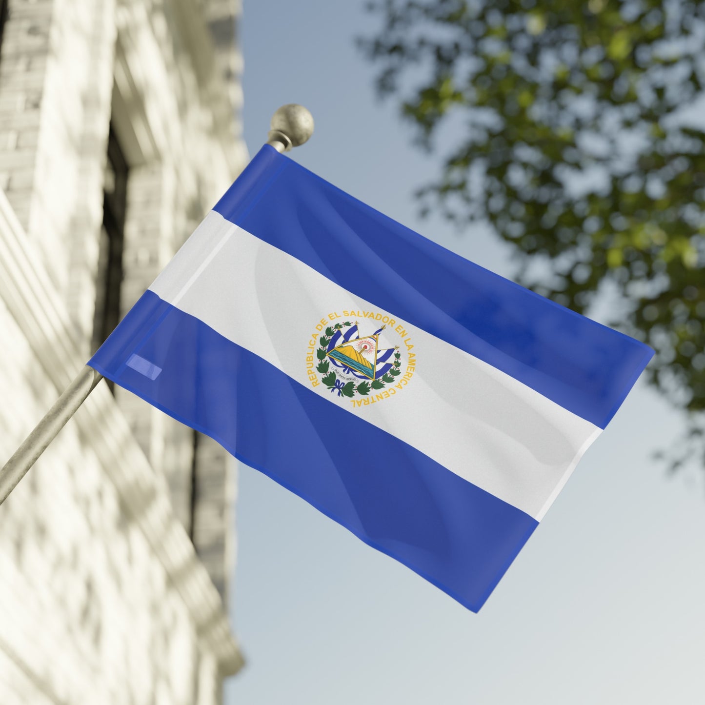 Flag Village El Salvador Flag 18" x 12" / 36" x 24" / 60" x 36"