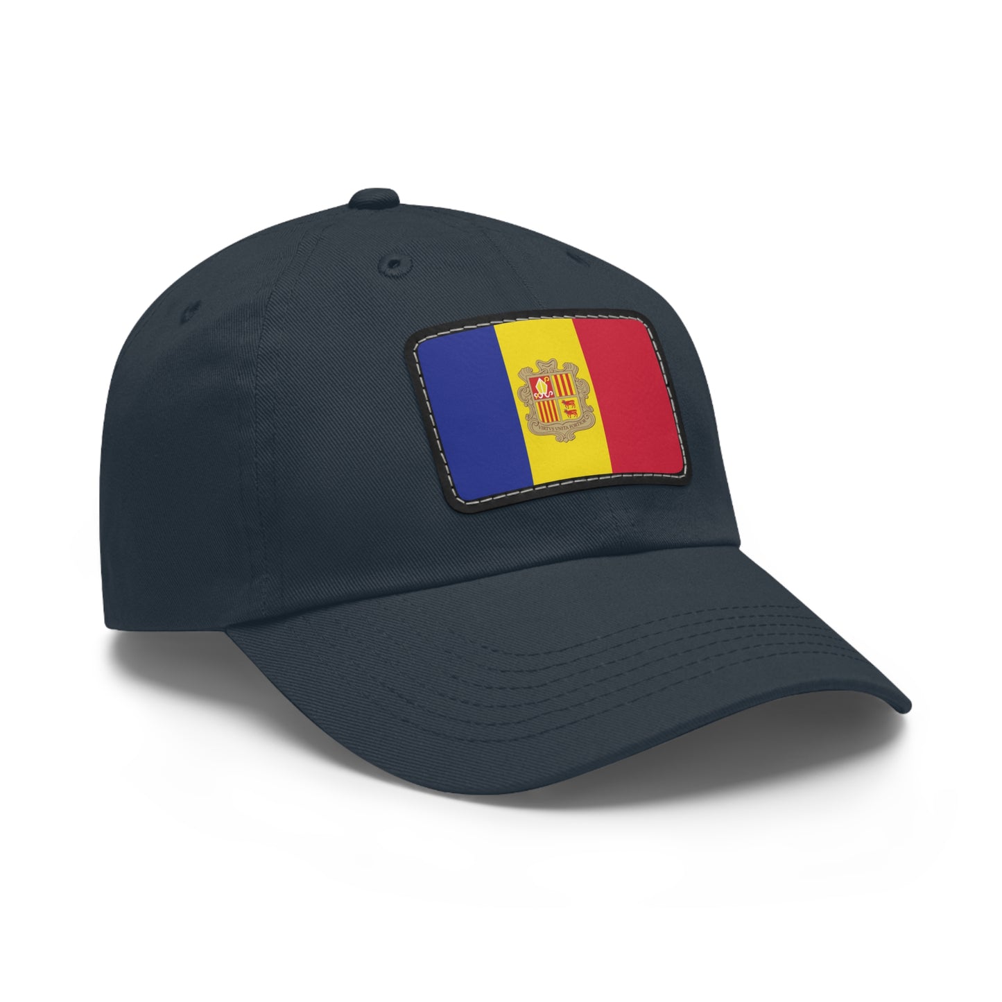 Flag Village Andorra Flag Hat Cap with Leather Patch
