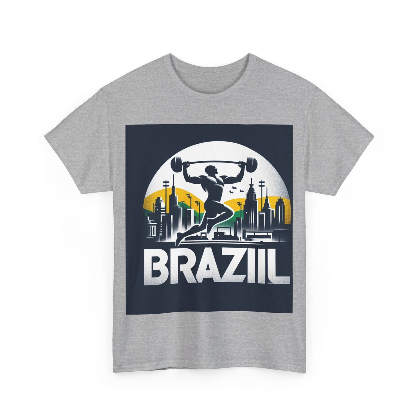 Flag Village Brazil Sporting Flag T-SHIRT Heavy Cotton Tee BRA0003