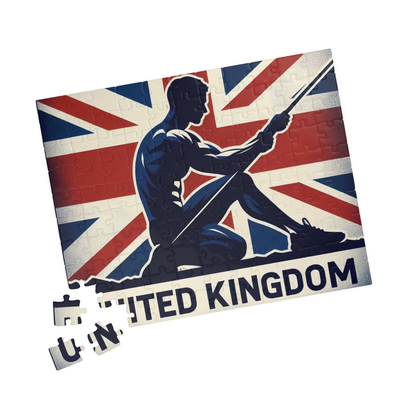 Flag Village United Kingdom Sporting Flag Puzzle (110, 252, 520, 1014-piece) UK0017