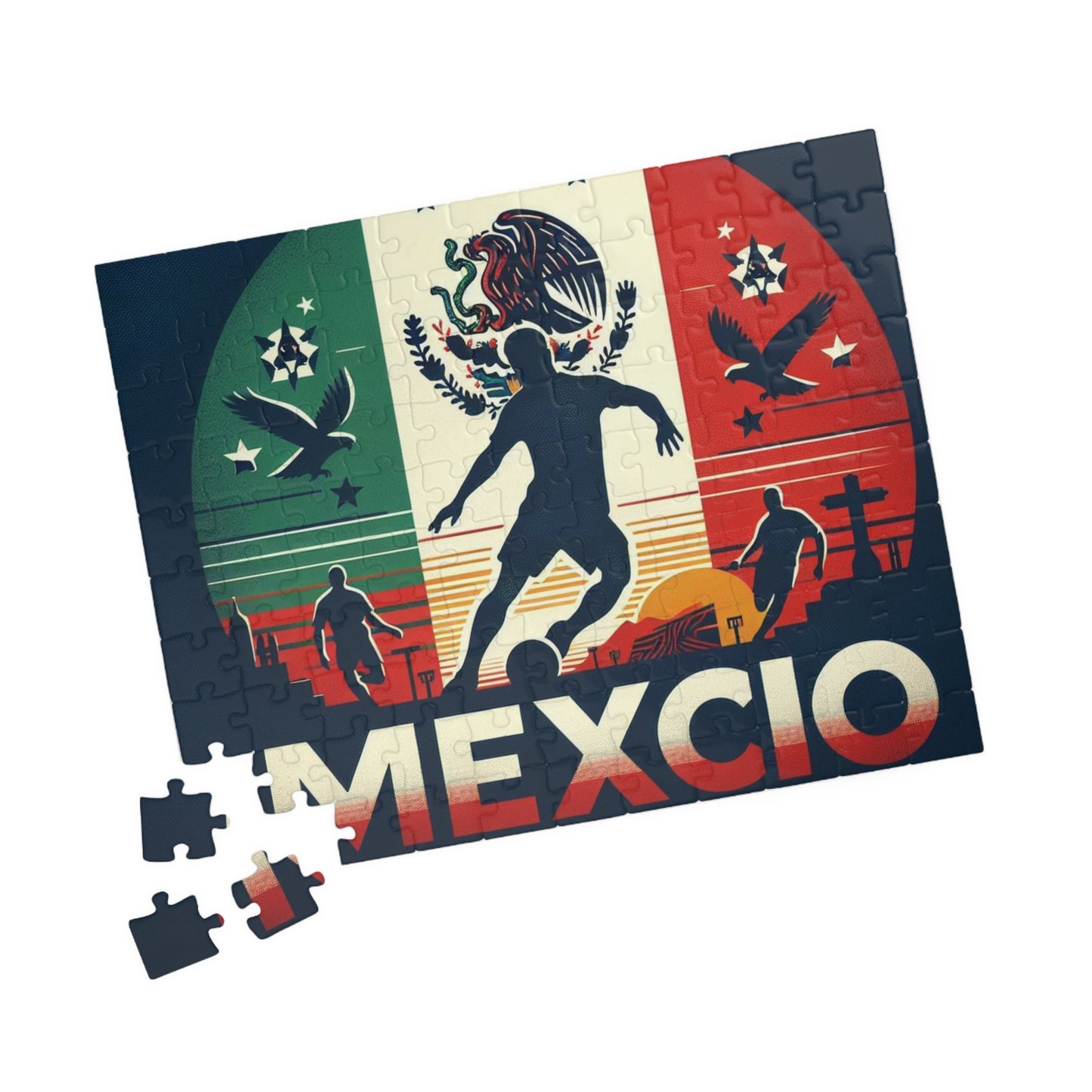 Flag Village Mexico Sporting Flag Puzzle (110, 252, 520, 1014-piece) MEX0007