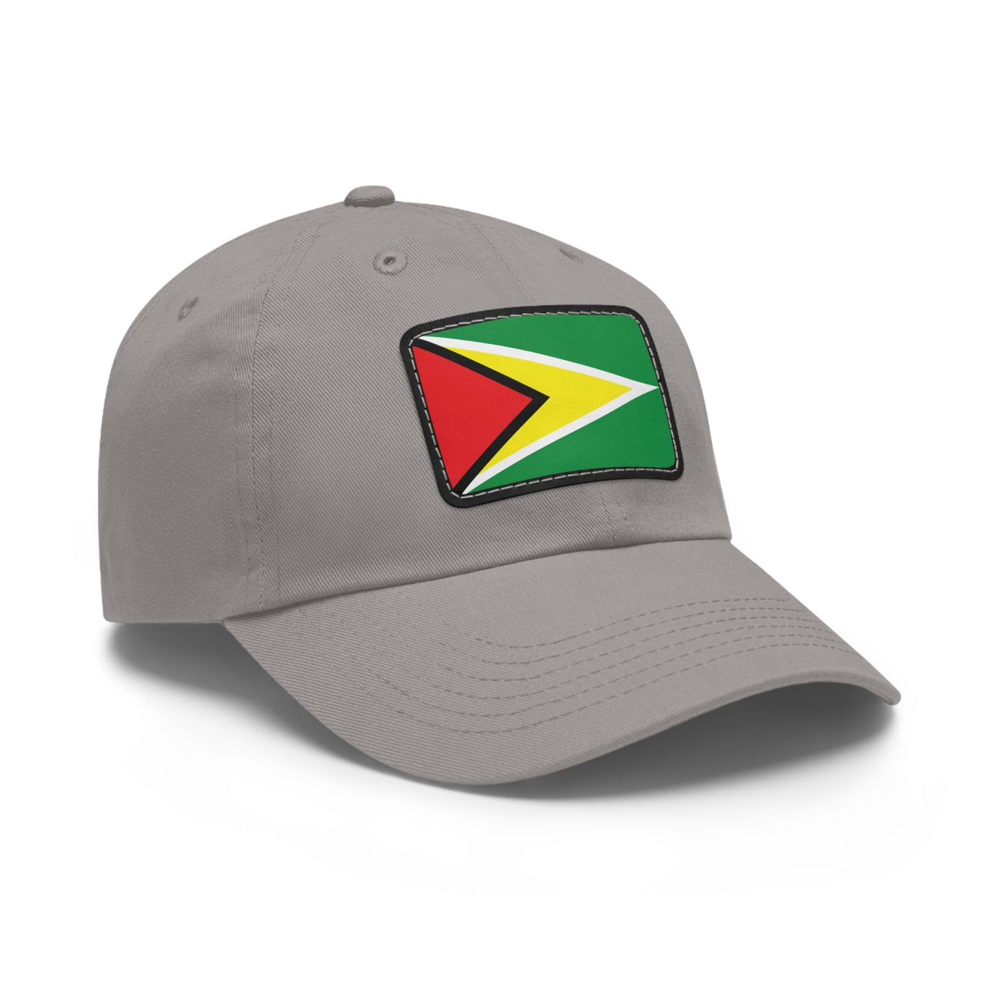 Flag Village Guyana Flag Hat Cap with Leather Patch