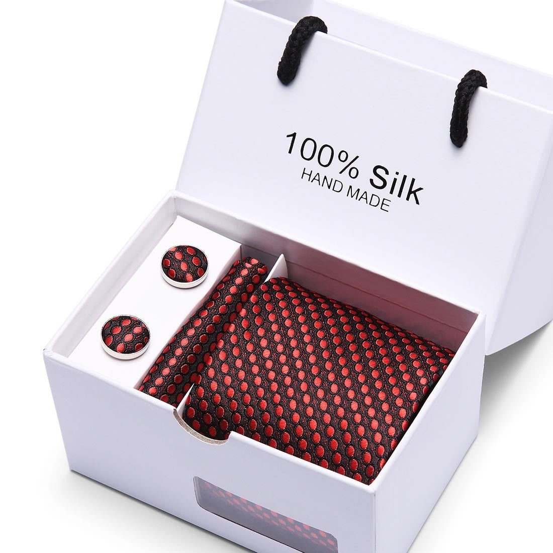 Flag Village Men's gift box 5-piece suit business formal wedding tie