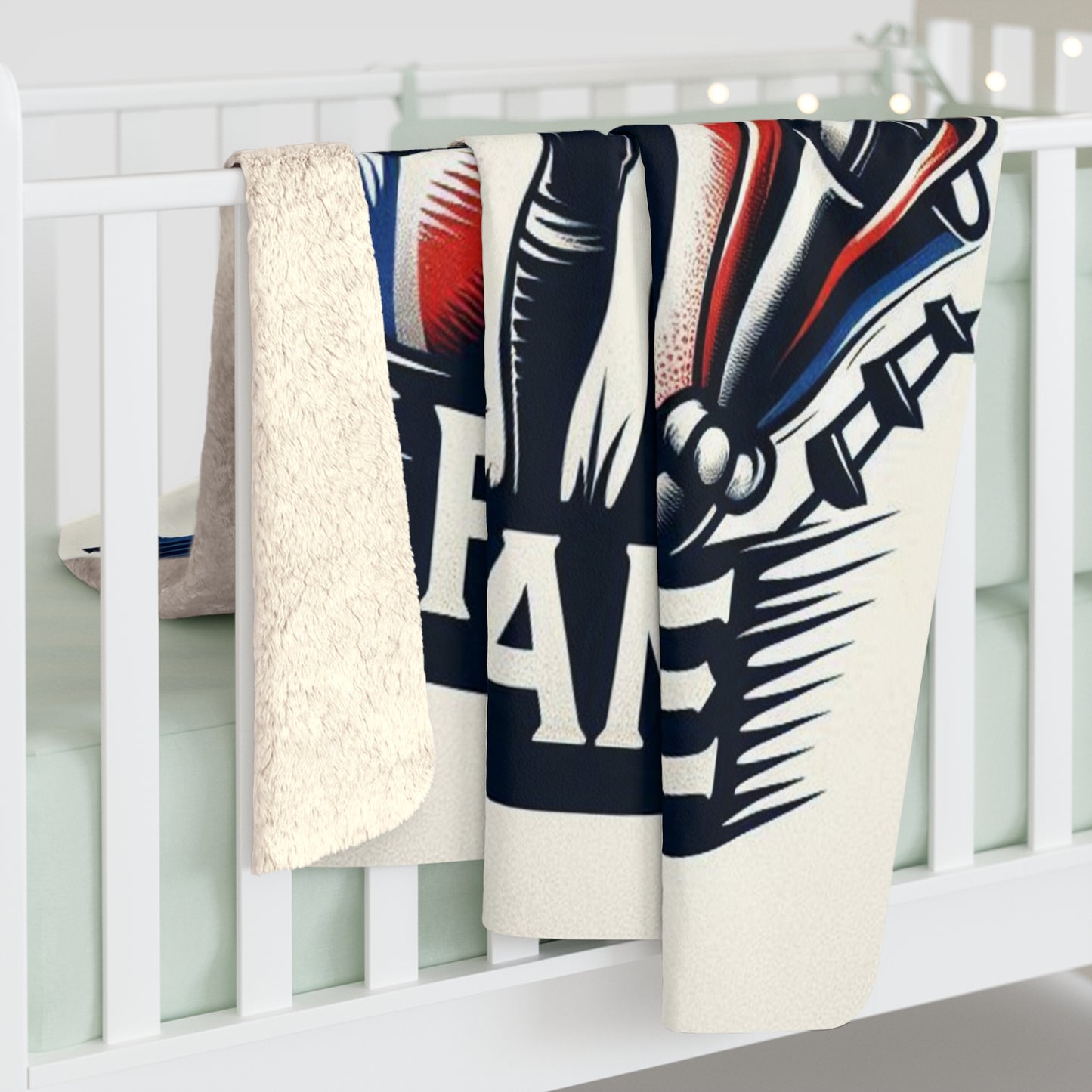 Flag Village France Sporting Flag Sherpa Fleece Blanket FRA0003