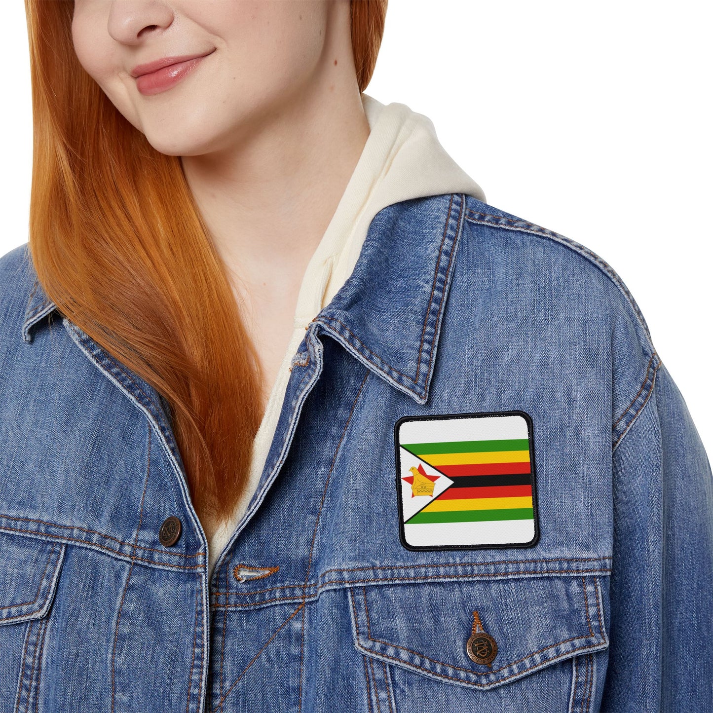 Flag Village Zimbabwe Flag Embroidery Iron-On Patches