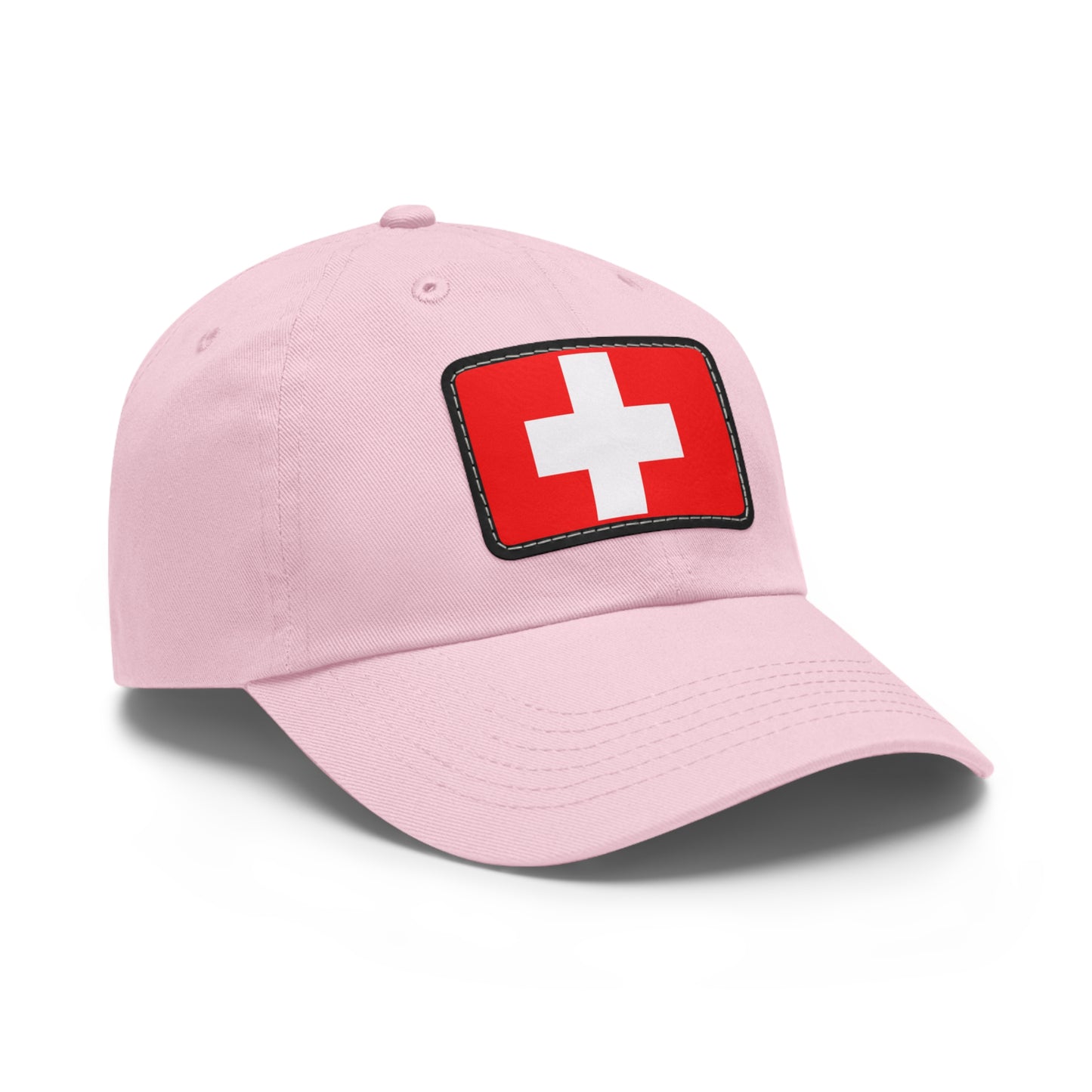 Flag Village Switzerland Flag Hat Cap with Leather Patch