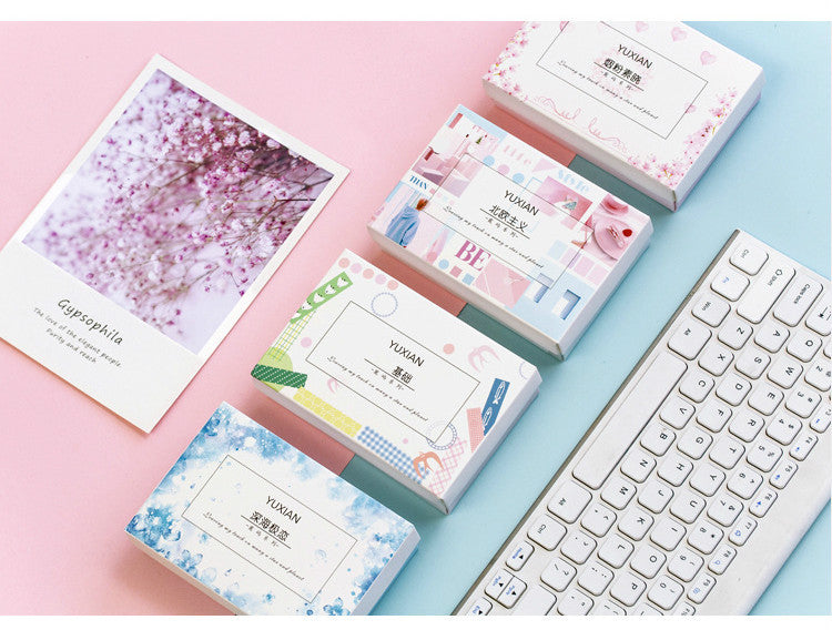 Flag Village Gift box tape set Luyu series DIY daily material stickers
