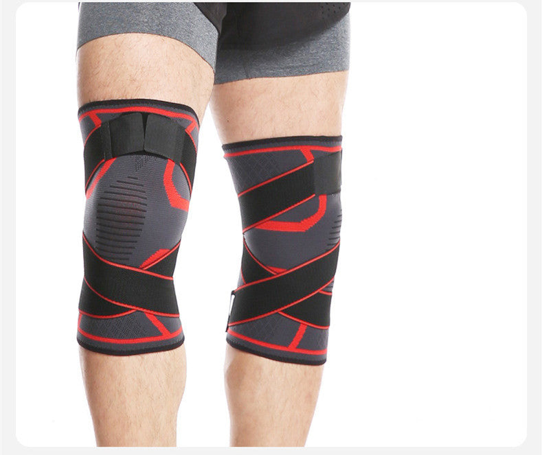 Flag Village Outdoor sports compression horoscope cross strap knee pads