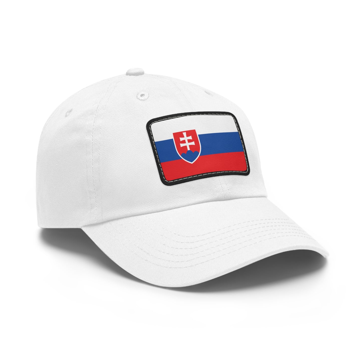 Flag Village Slovakia Flag Hat Cap with Leather Patch