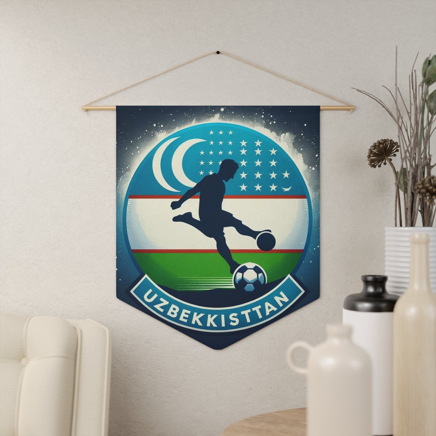 Flag Village Uzbekistan Flag Pennant Sporting Home Wall decoration UZB0001