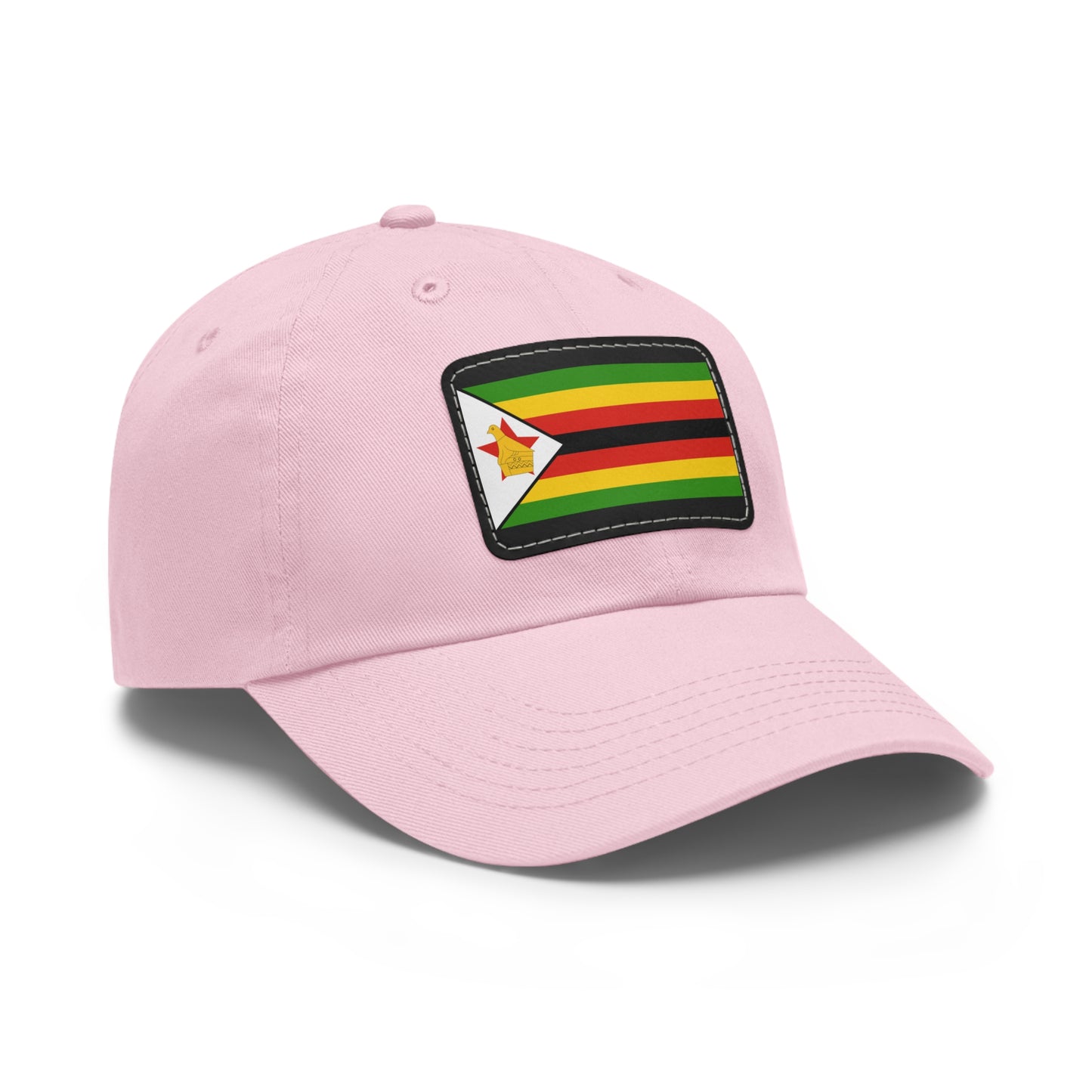 Flag Village Zimbabwe Flag Hat Cap with Leather Patch