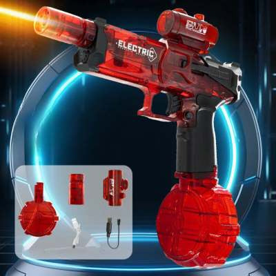 Flag Village Fire Rat Electric Water Pistol Cool Light Full Automatic Water Spray Gun Summer Toy Sports Entertainment Children Gifts AC223