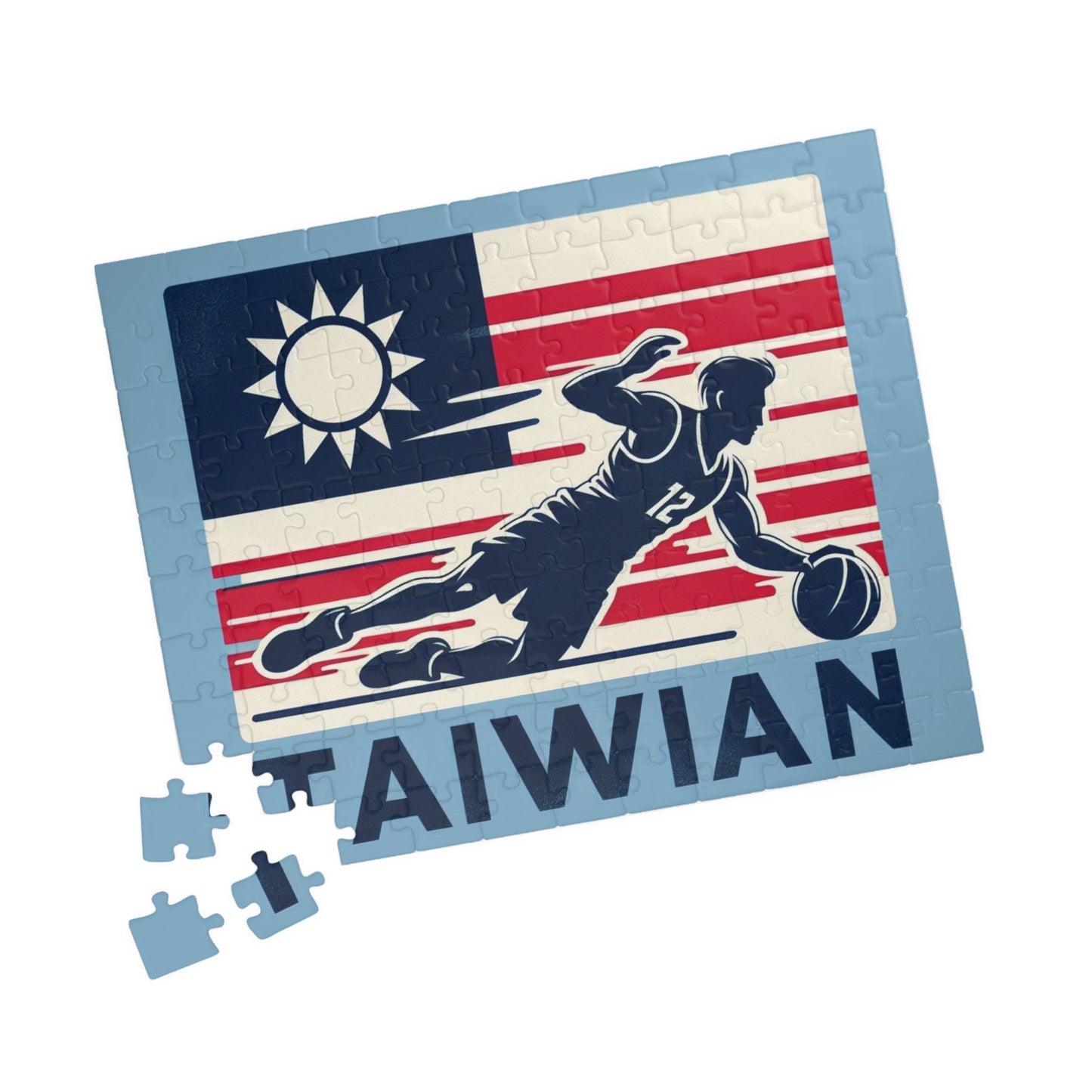Flag Village Taiwan Sporting Flag Puzzle (110, 252, 520, 1014-piece) TWN0002