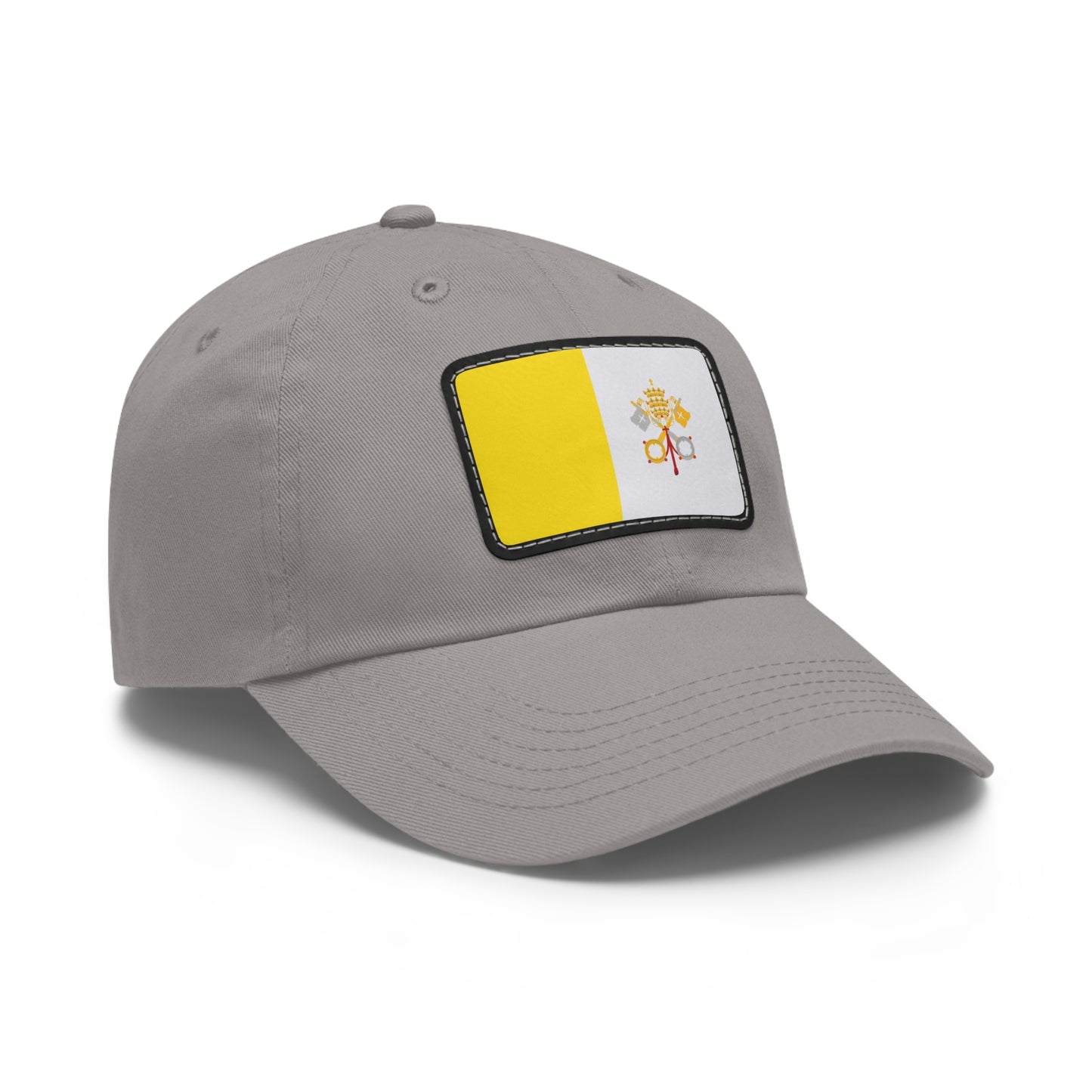 Flag Village Vatican Flag Hat Cap with Leather Patch
