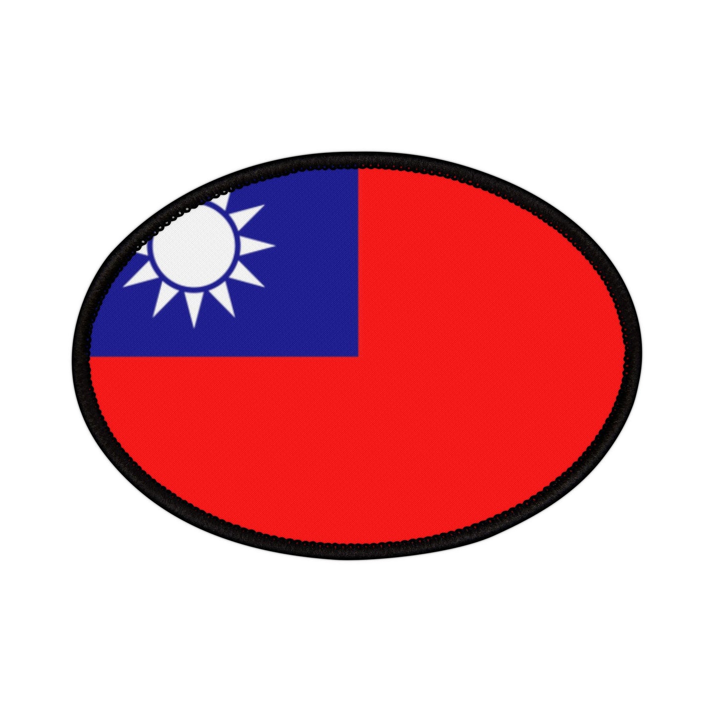 Flag Village Taiwan Flag Embroidery Iron-On Patches