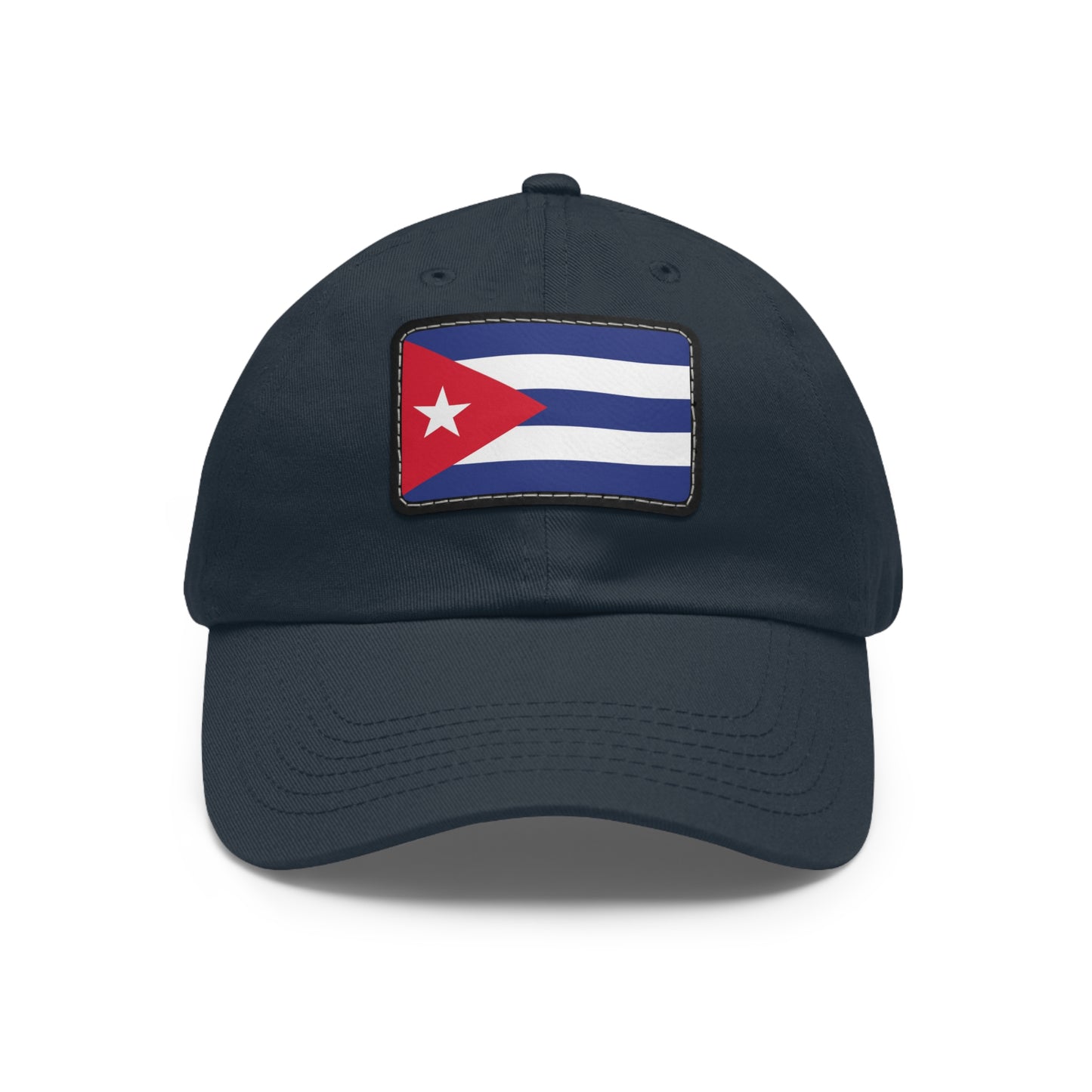 Flag Cuba Flag Hat Cap with Leather Patch