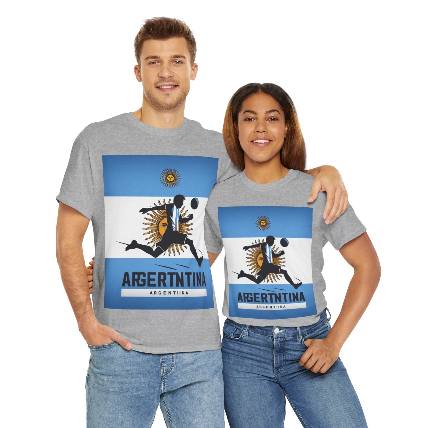 Flag Village Argentina Sporting Flag T-SHIRT Heavy Cotton Tee ARG0005
