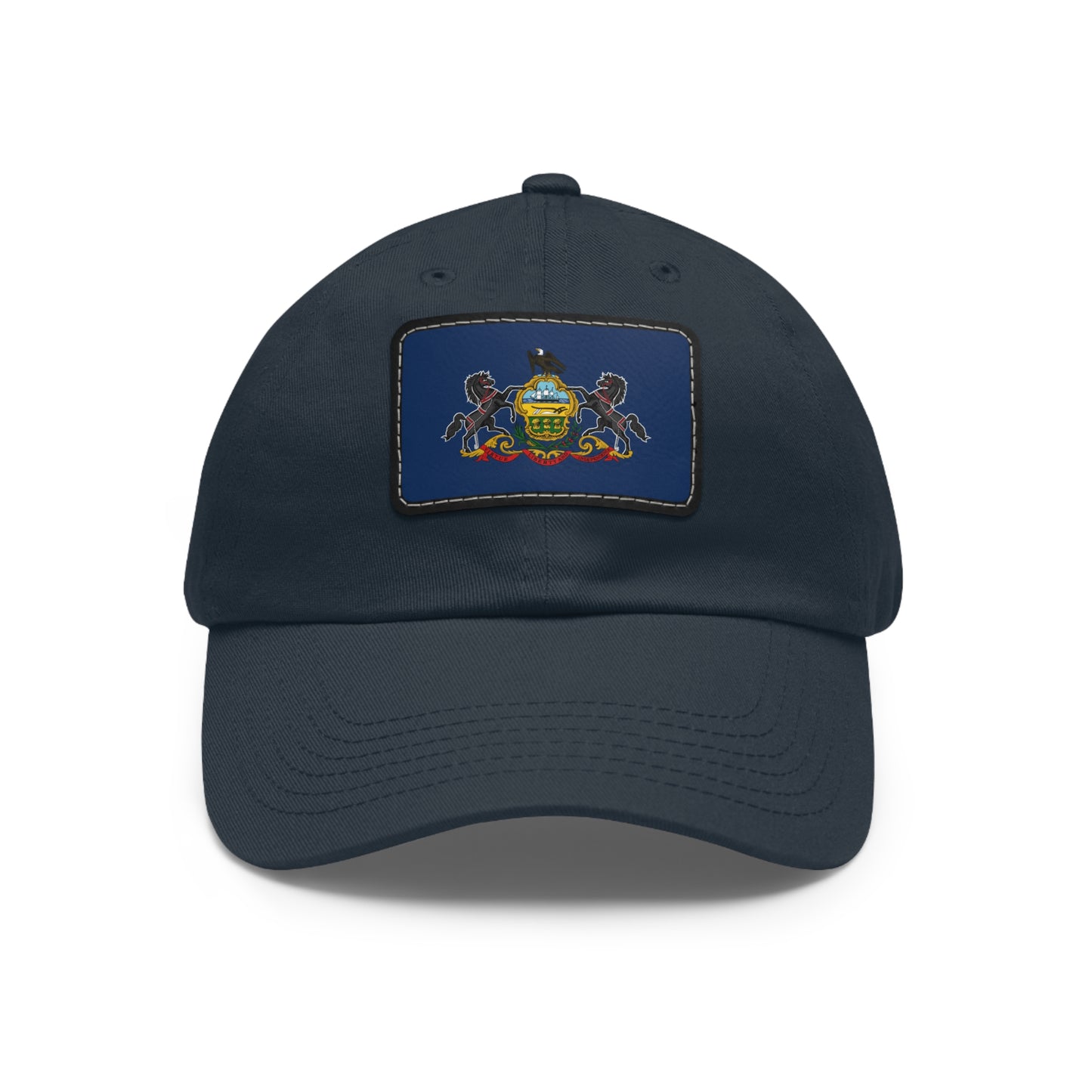 Flag Village USA Pennsylvania State Flag Hat Cap with Leather Patch