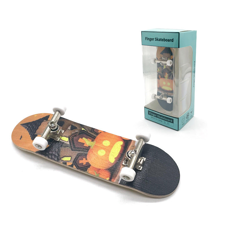 Flag Village Professional Finger Skateboards DIY Toys Skate Park Tech Parts Deck Stunt Metal Bracket Bearing Wheel Tabletop Toys Gifts